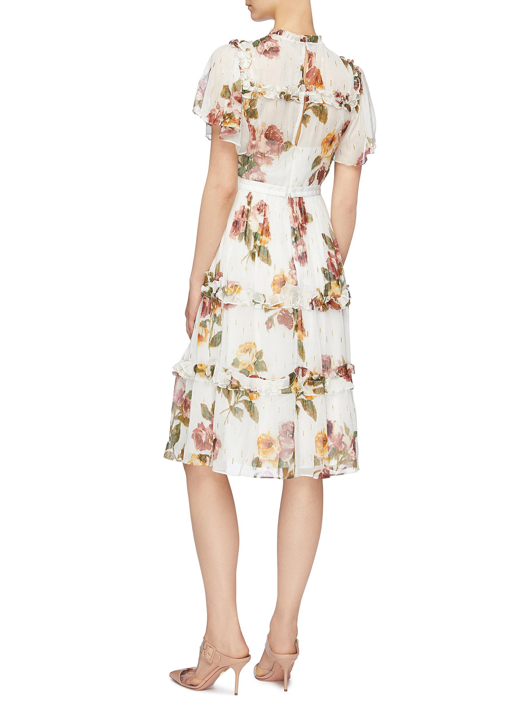 FLORAL VENETIAN LACE STRETCH BANDEAUX BROW BAND IN CREAM