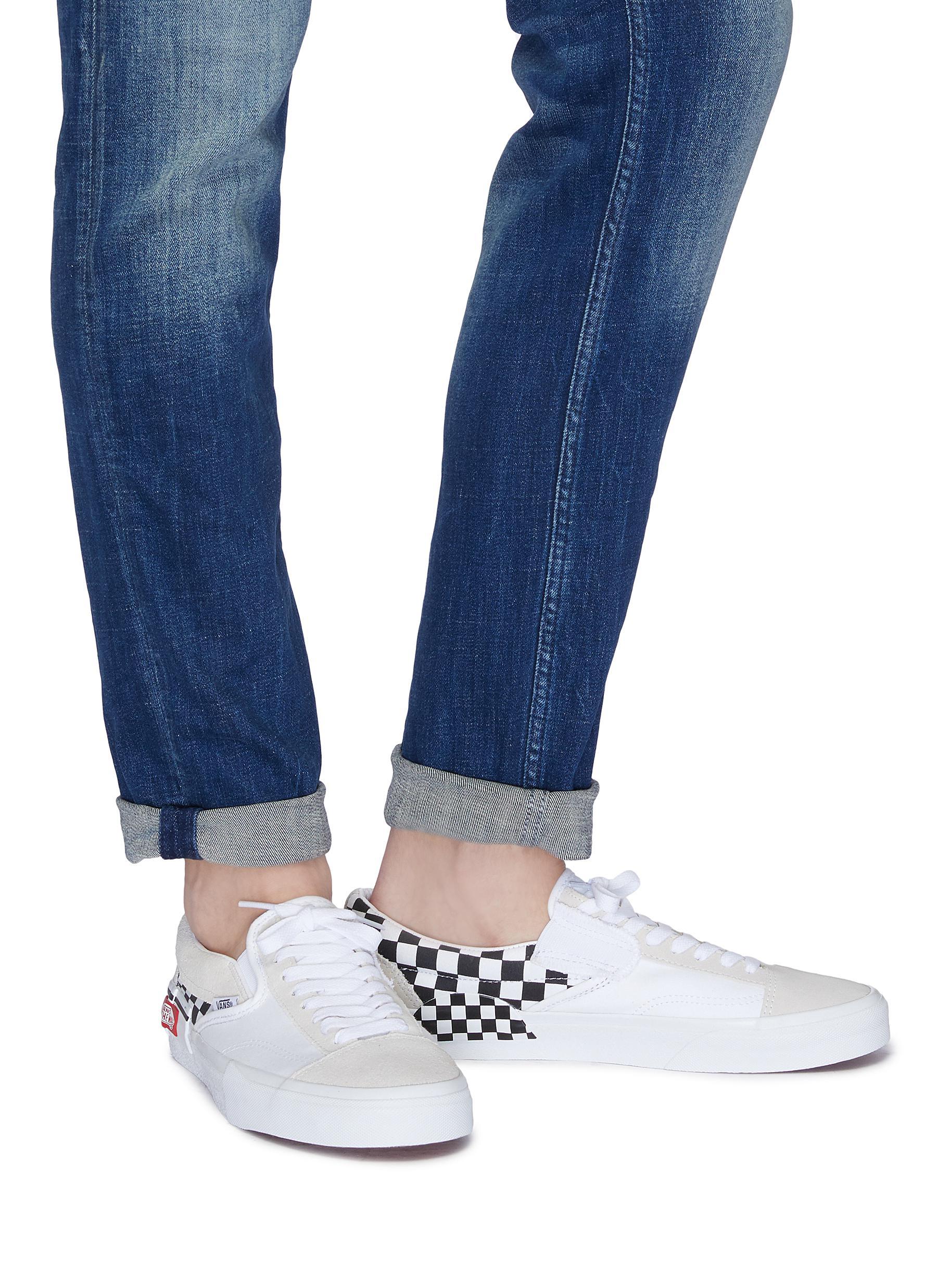 vans cut and paste white