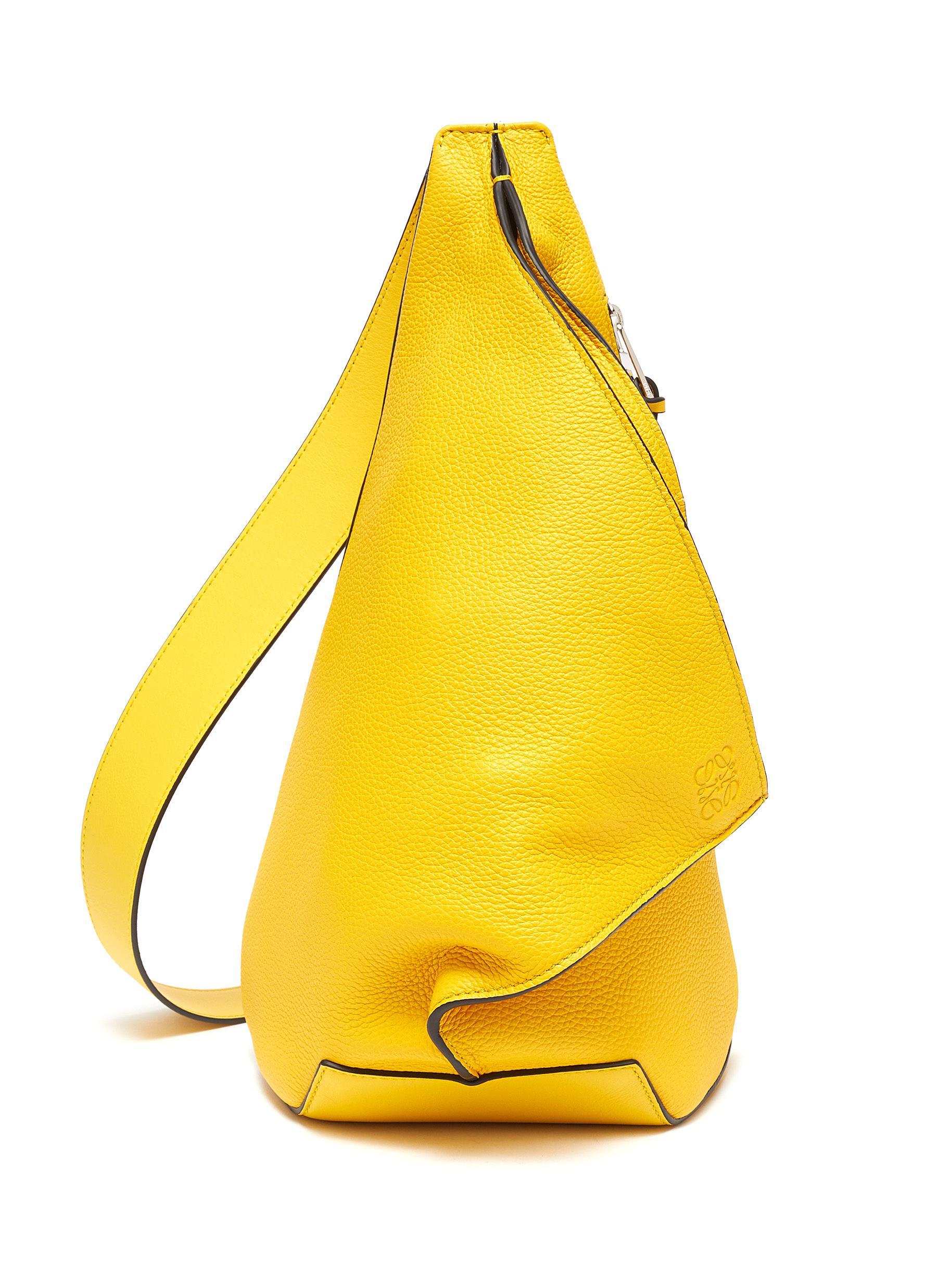 Loewe anton Sling Fold Over Leather Bumbag Men Bags Messenger
