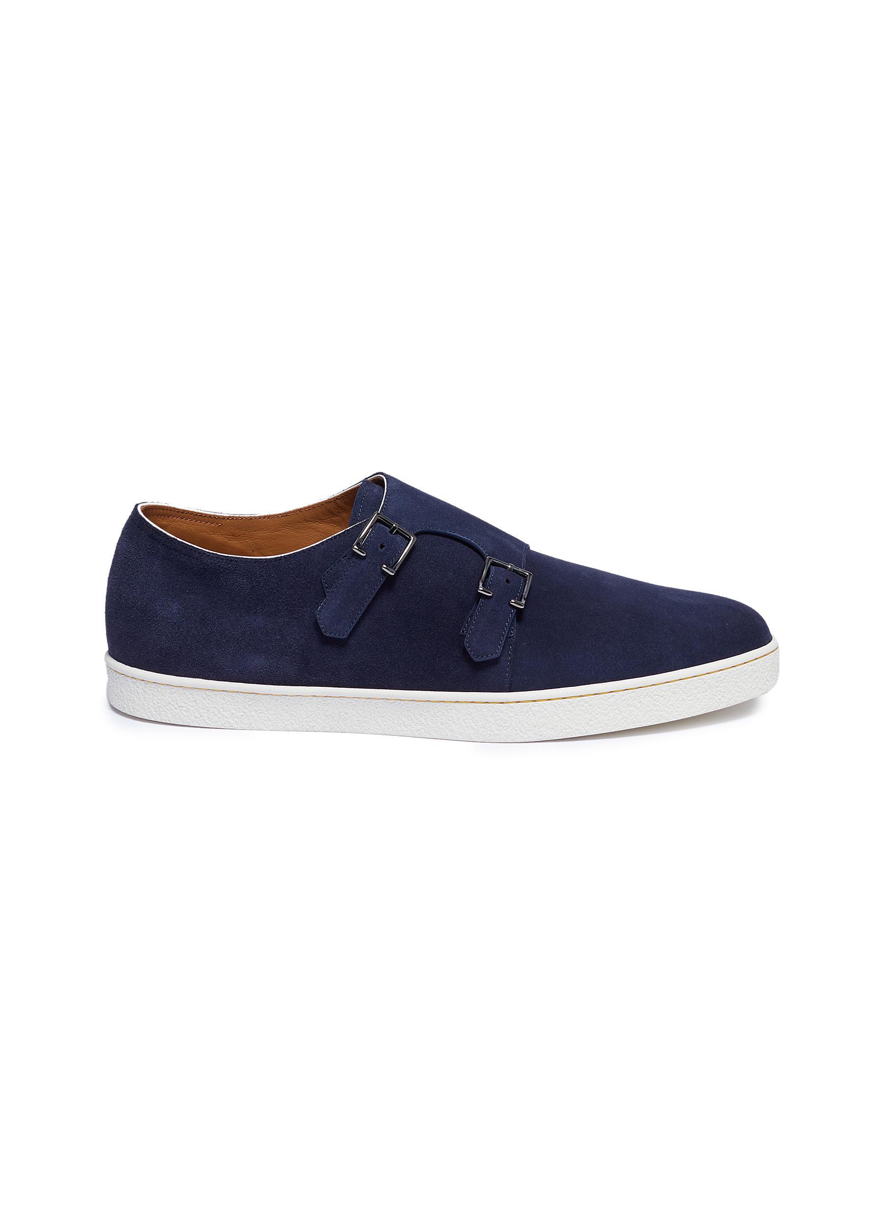 suede double monk