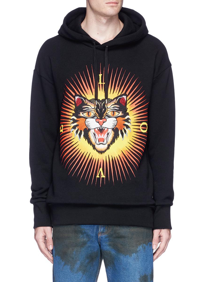 gucci angry cat hoodie