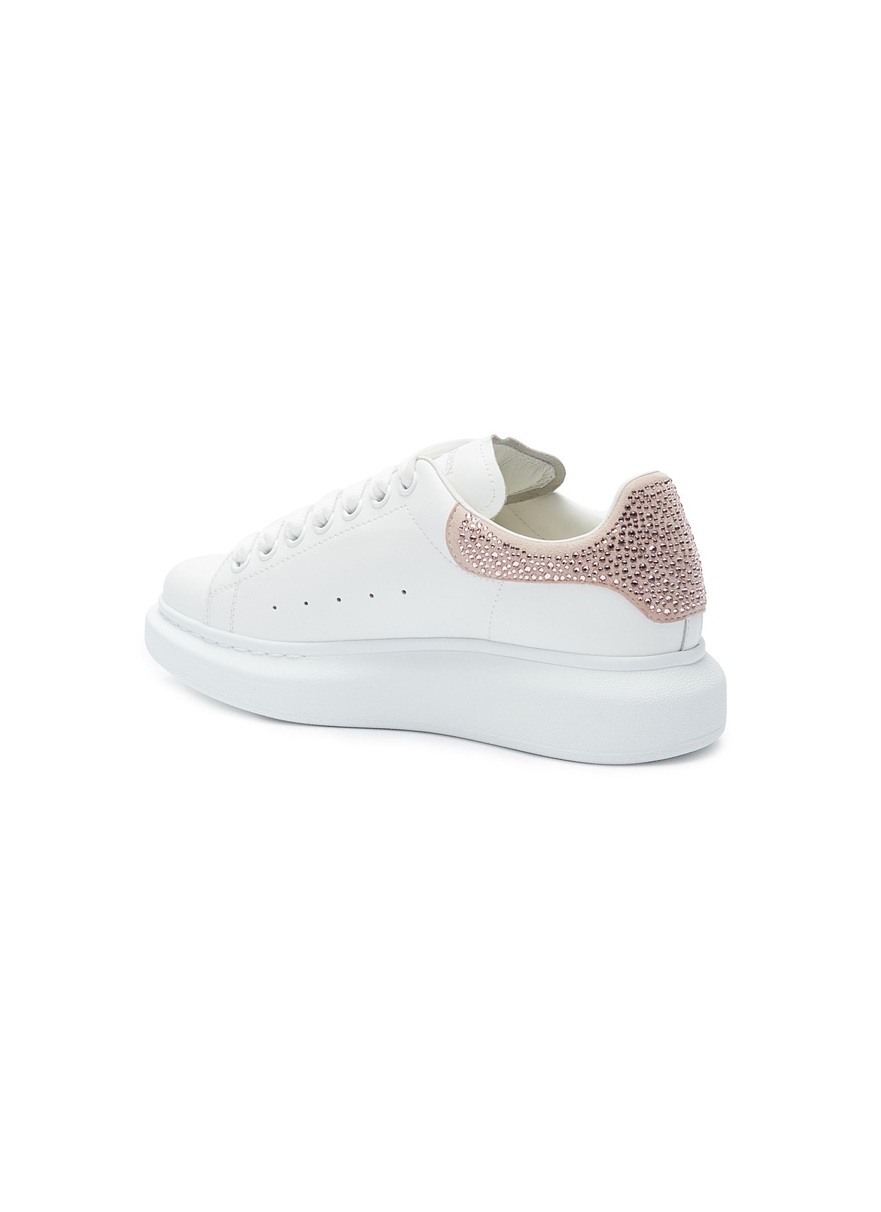 Alexander McQueen 'oversized Sneaker' In Leather With Strass ... Alexander McQueen 'oversized Sneaker' In Leather With Strass ...