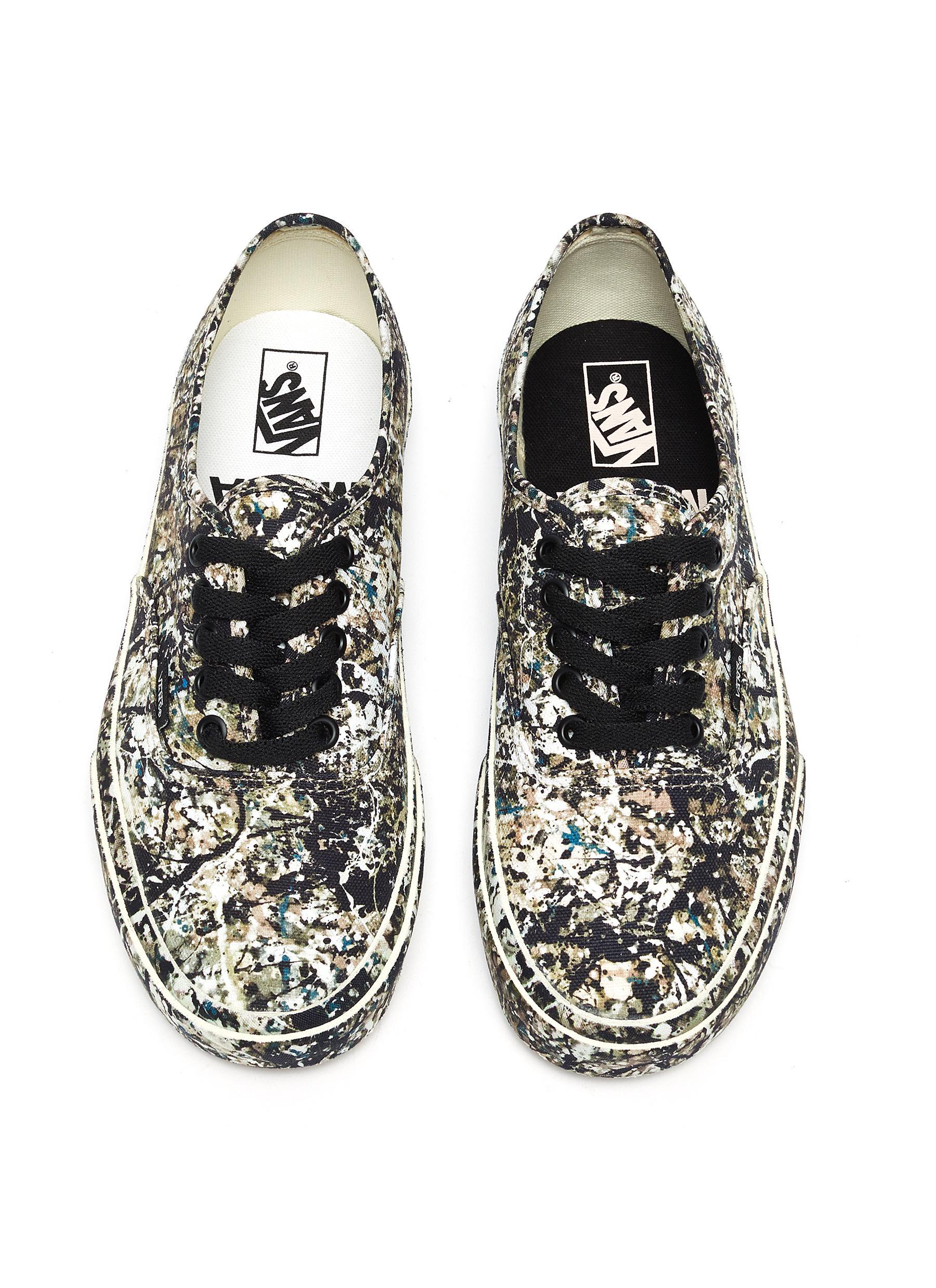 Vans X Moma 'authentic' Jackson Pollock Print Canvas