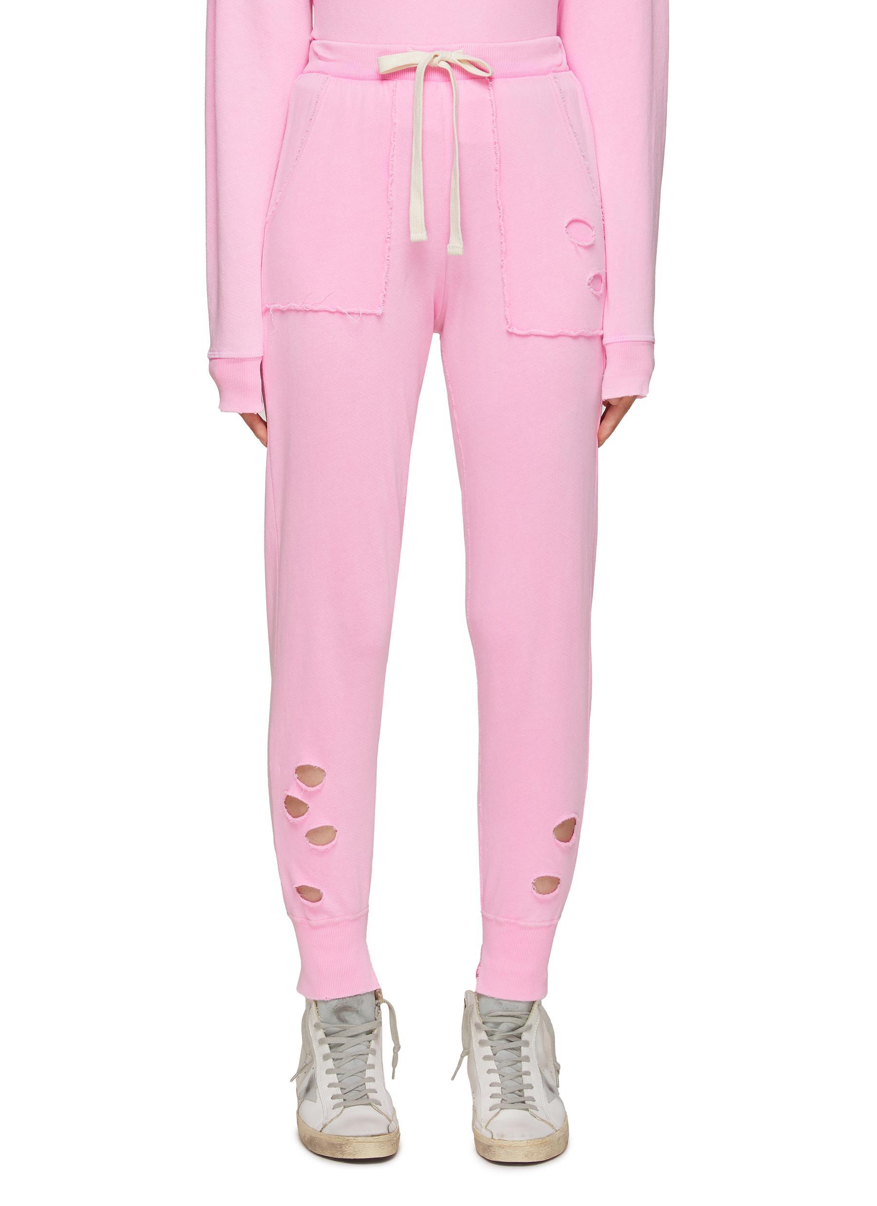 feliz' Distressed Drawstring Sweatpants 