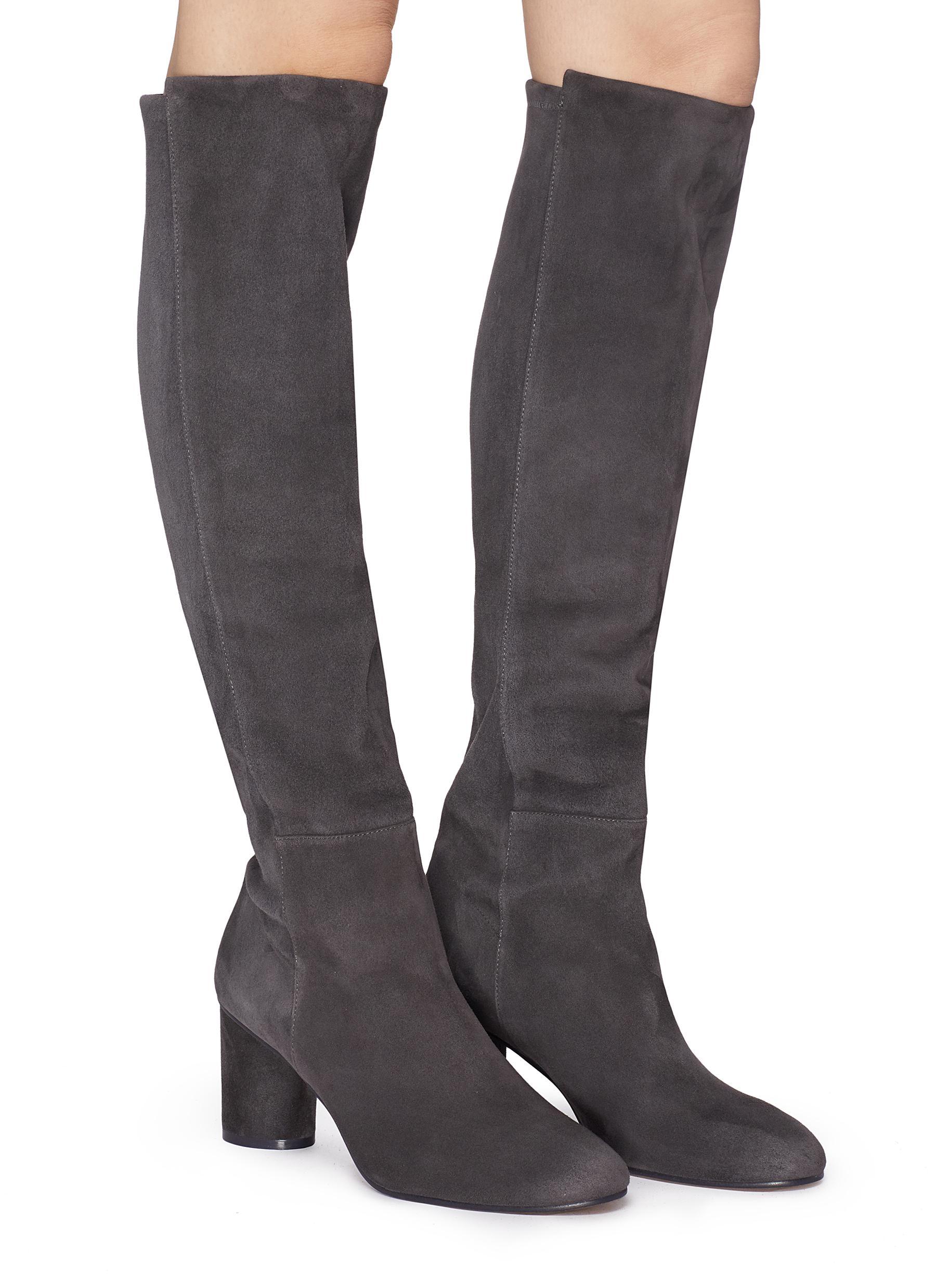 women's eloise 75 almond toe suede boots