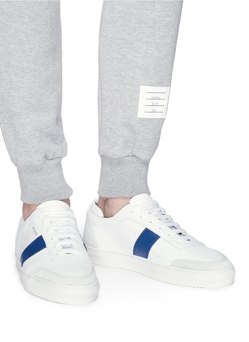 axel arigato dunk sneaker white leather