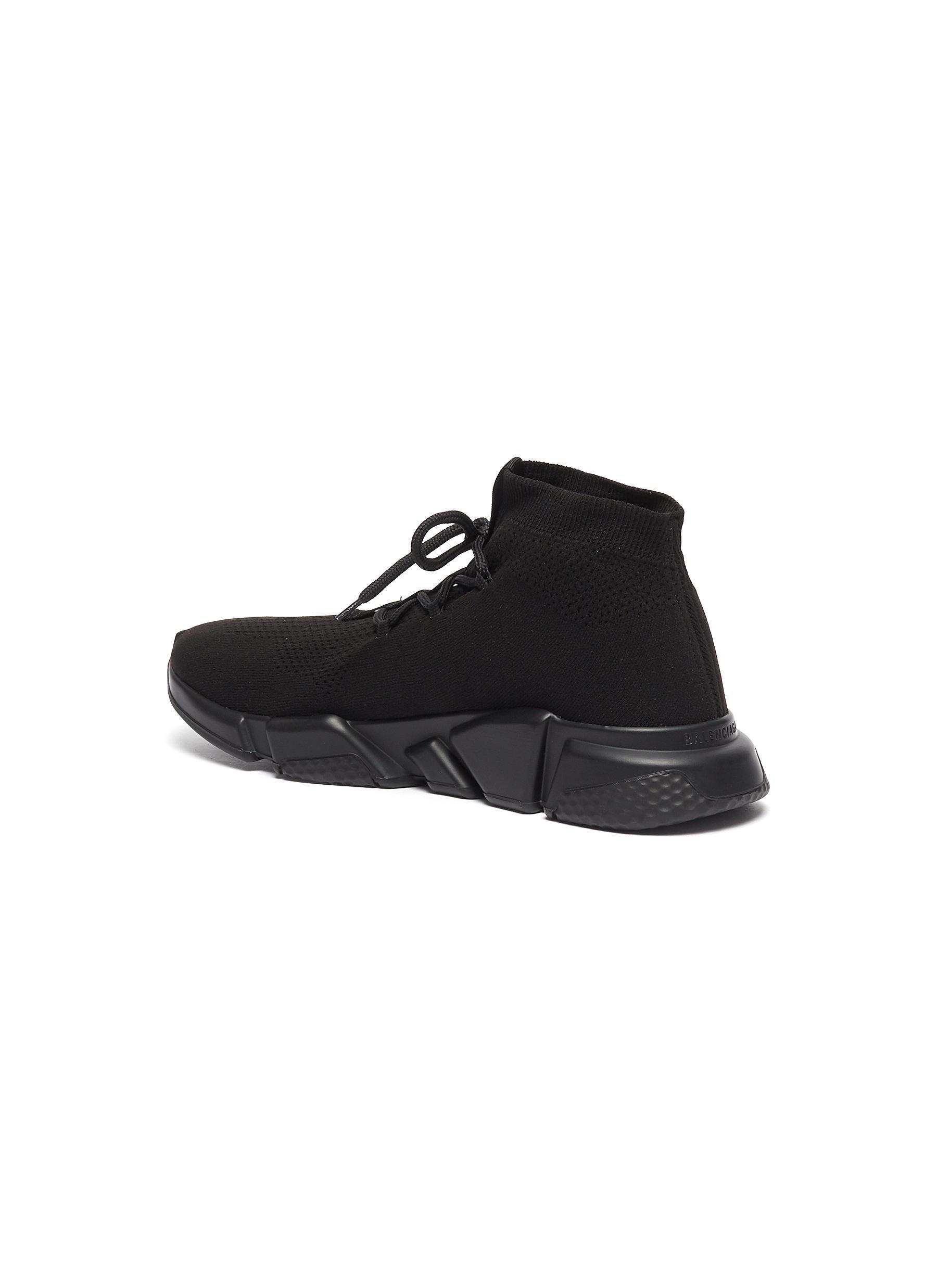 Balenciaga Speed Lace Trainers in Black for Men - Save 38% - Lyst