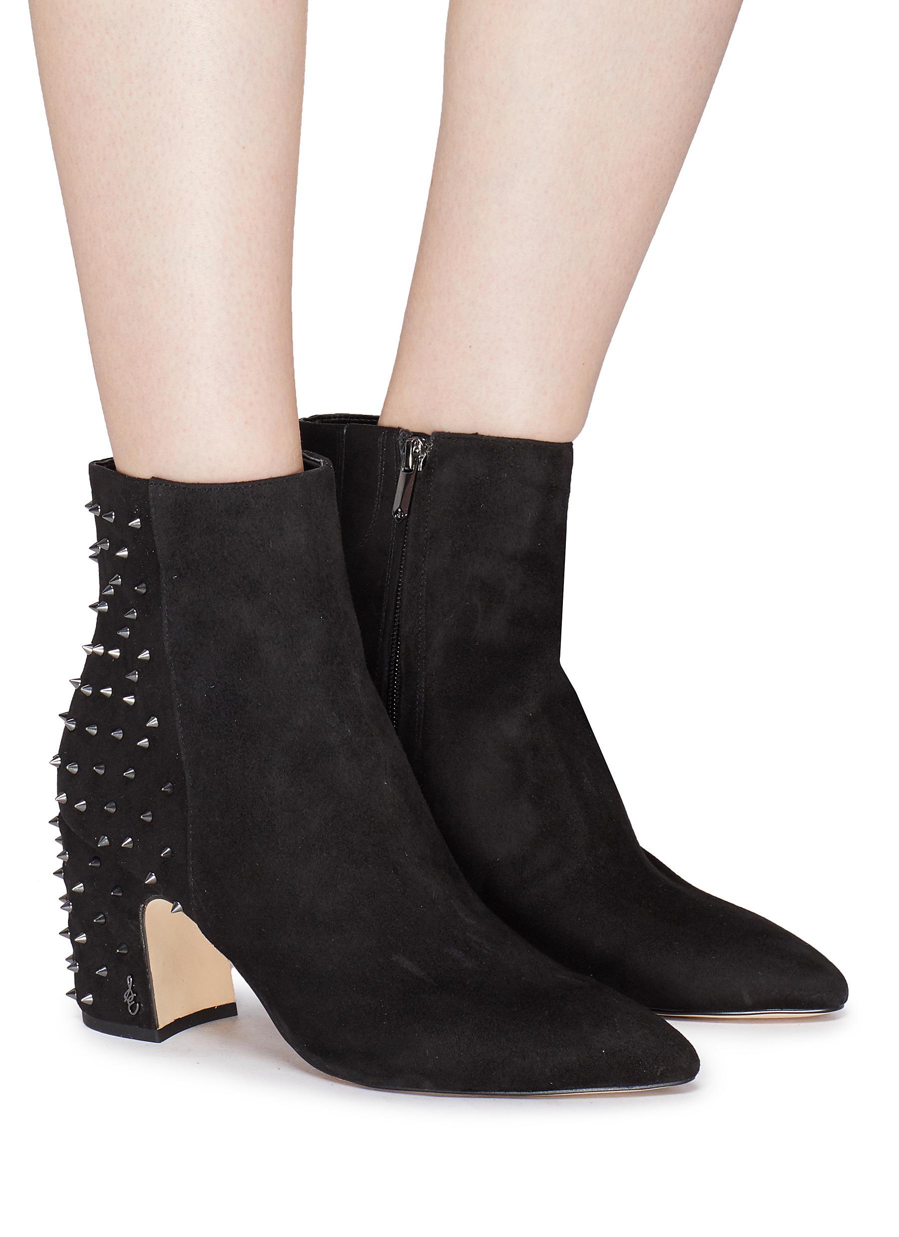sam edelman heath studded heel bootie