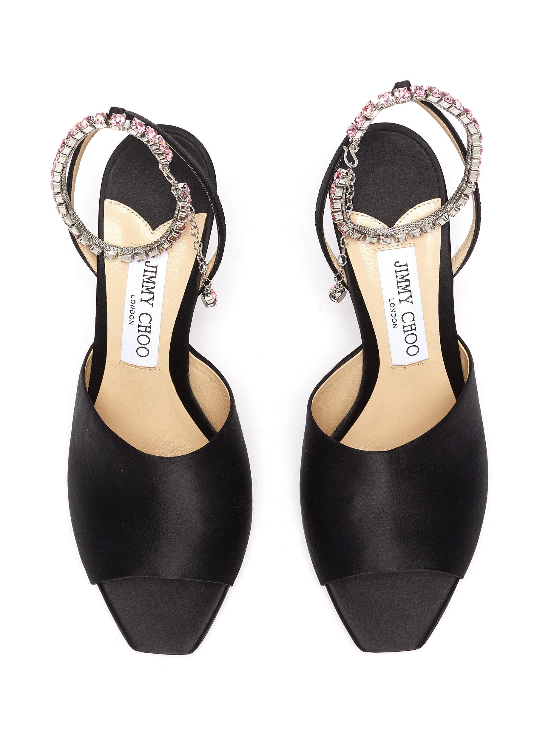 jimmy choo crystal mules
