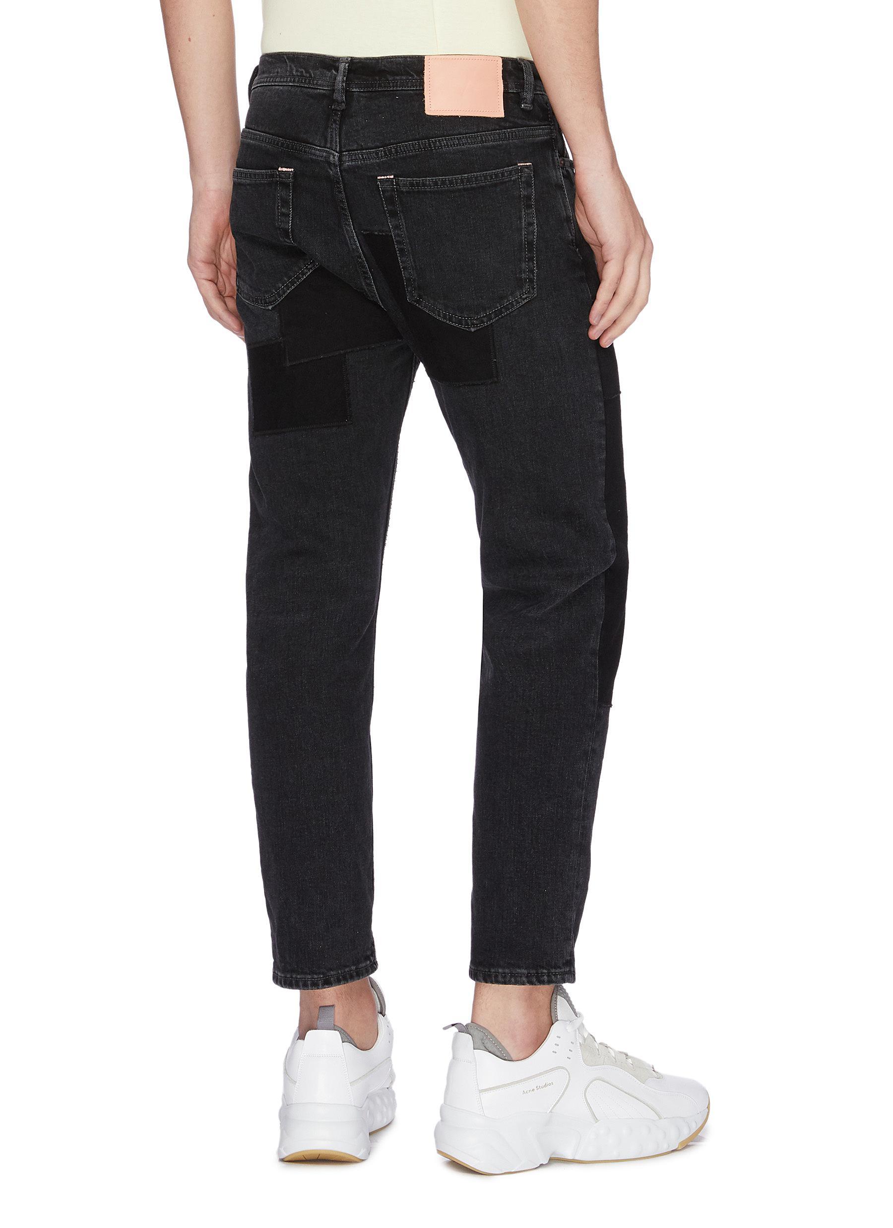 Acne patchwork jeans Clearance