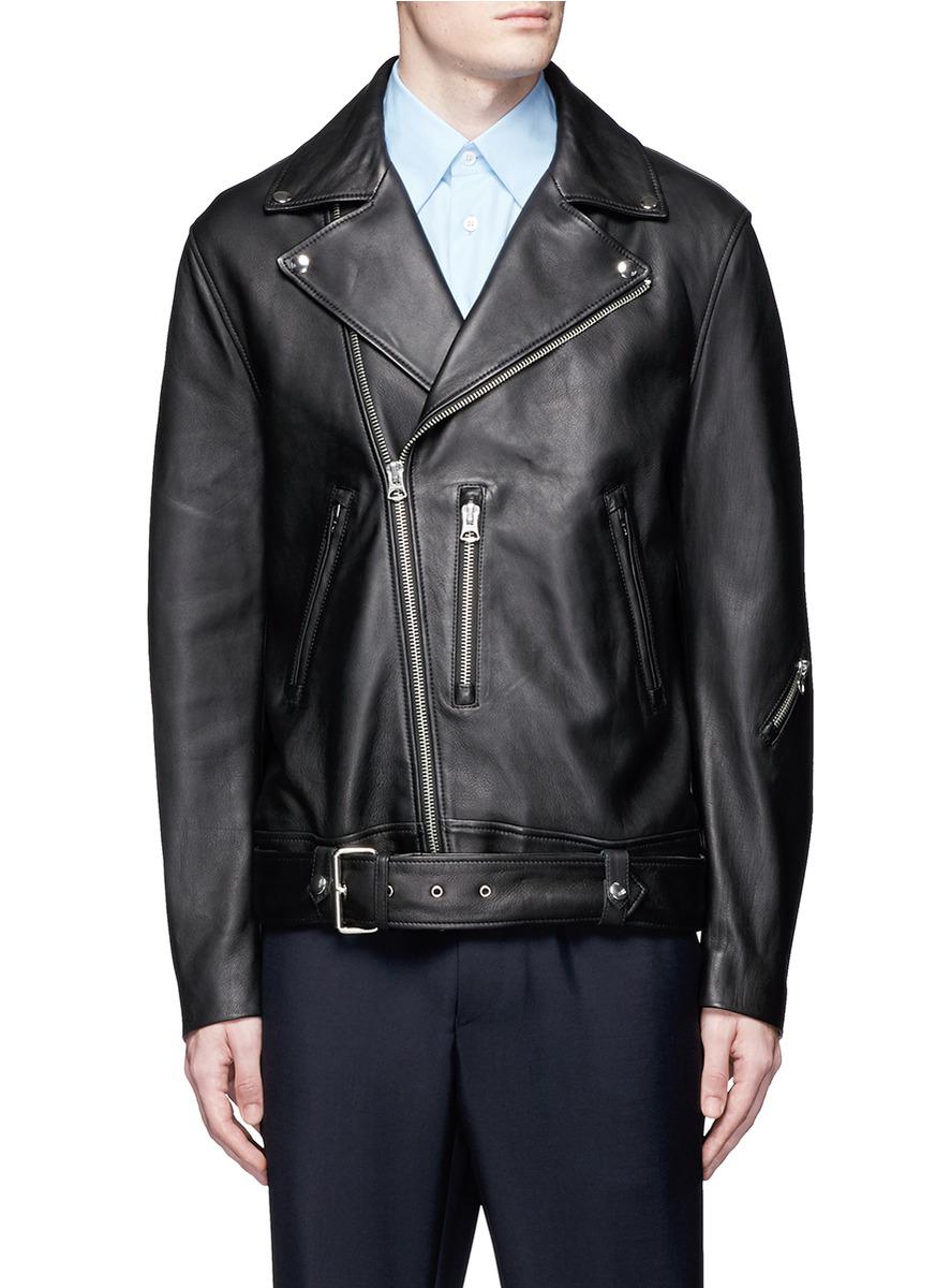 acne nate leather jacket