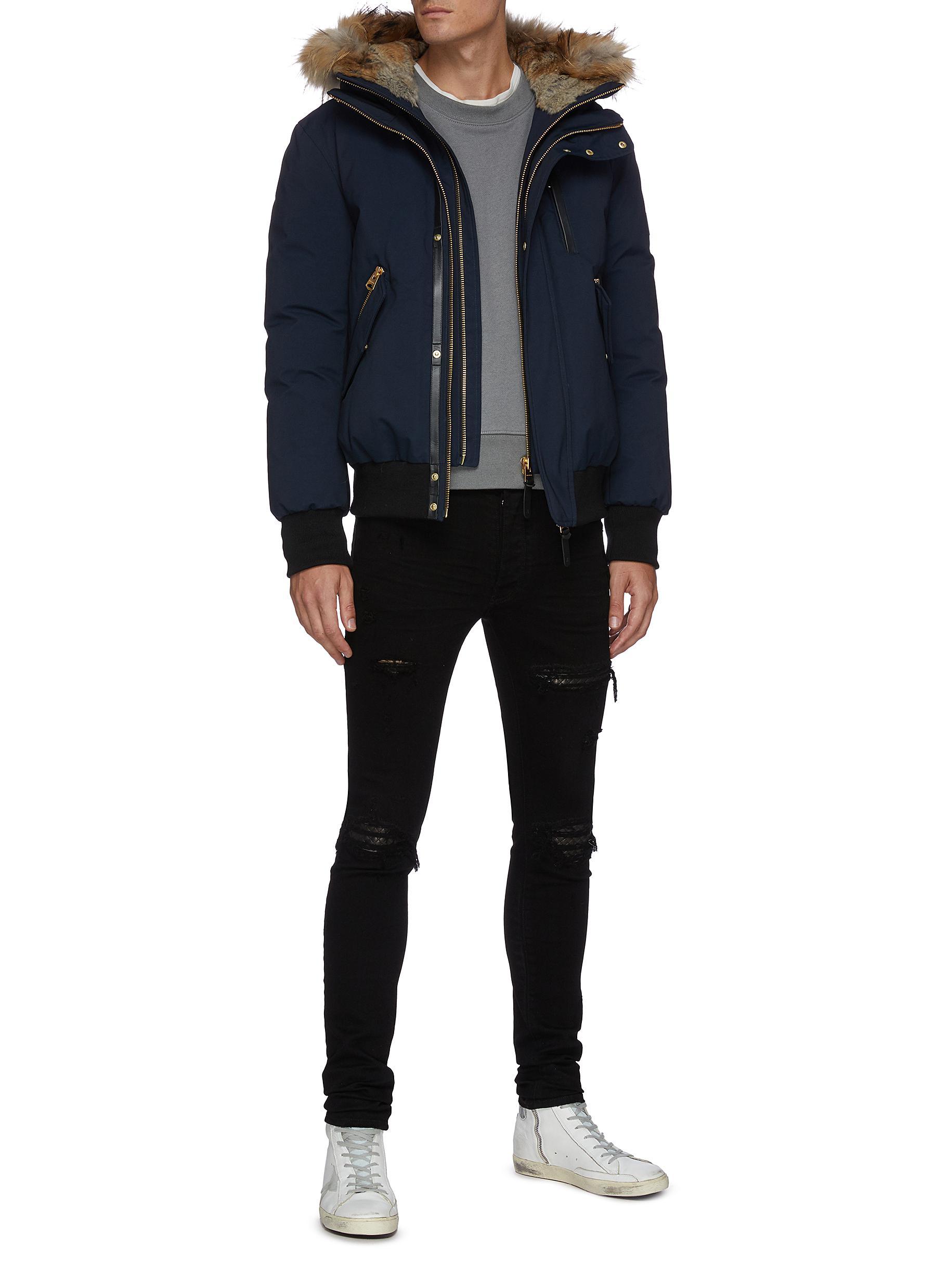 Mackage Synthetic 'dixon' Nordic Tech Fox Fur Trim Hooded Down Bomber