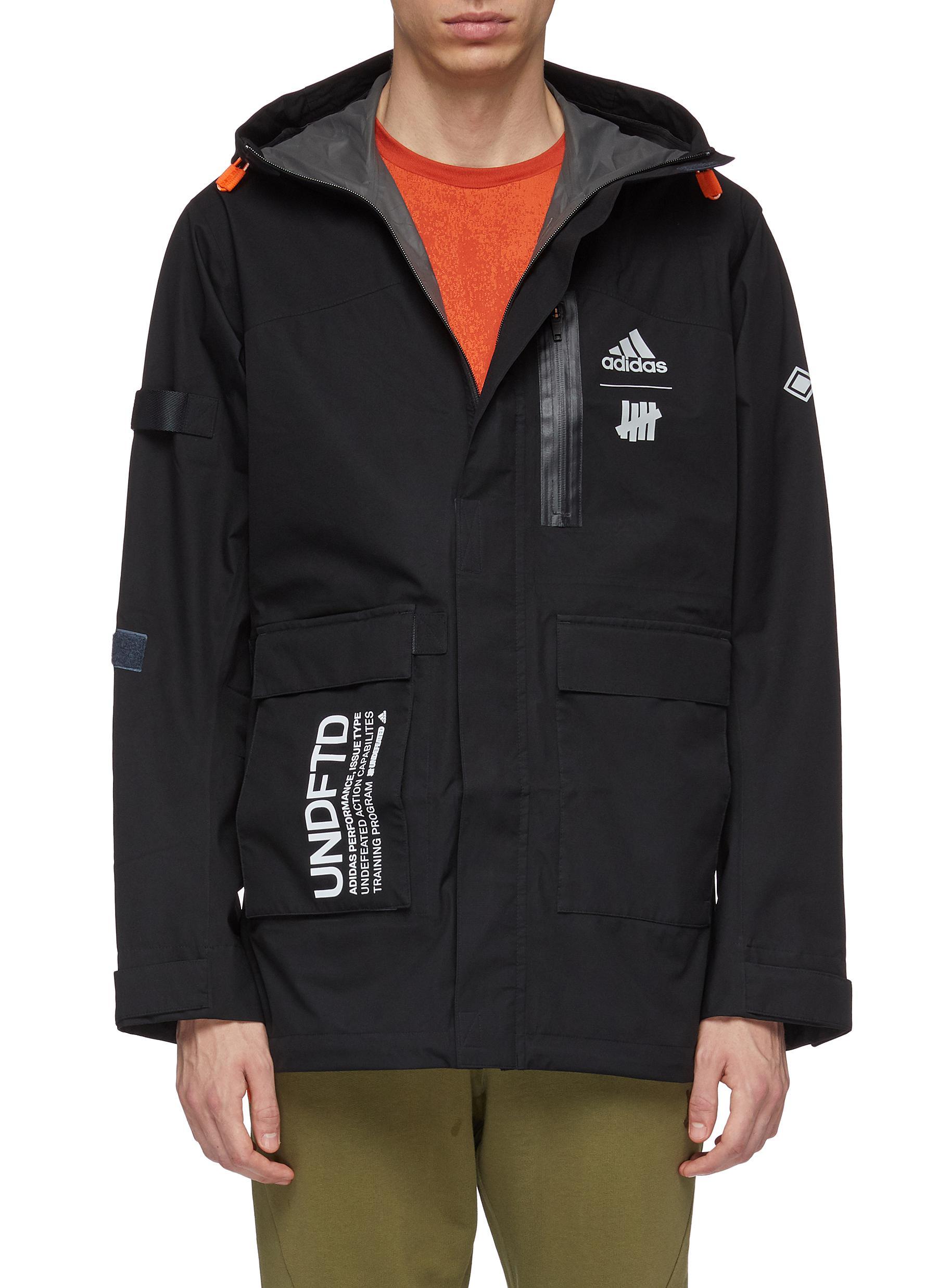 adidas X UNDEFEATED Synthetic Flap Pocket Hooded Gore-tex® Jacket in ...
