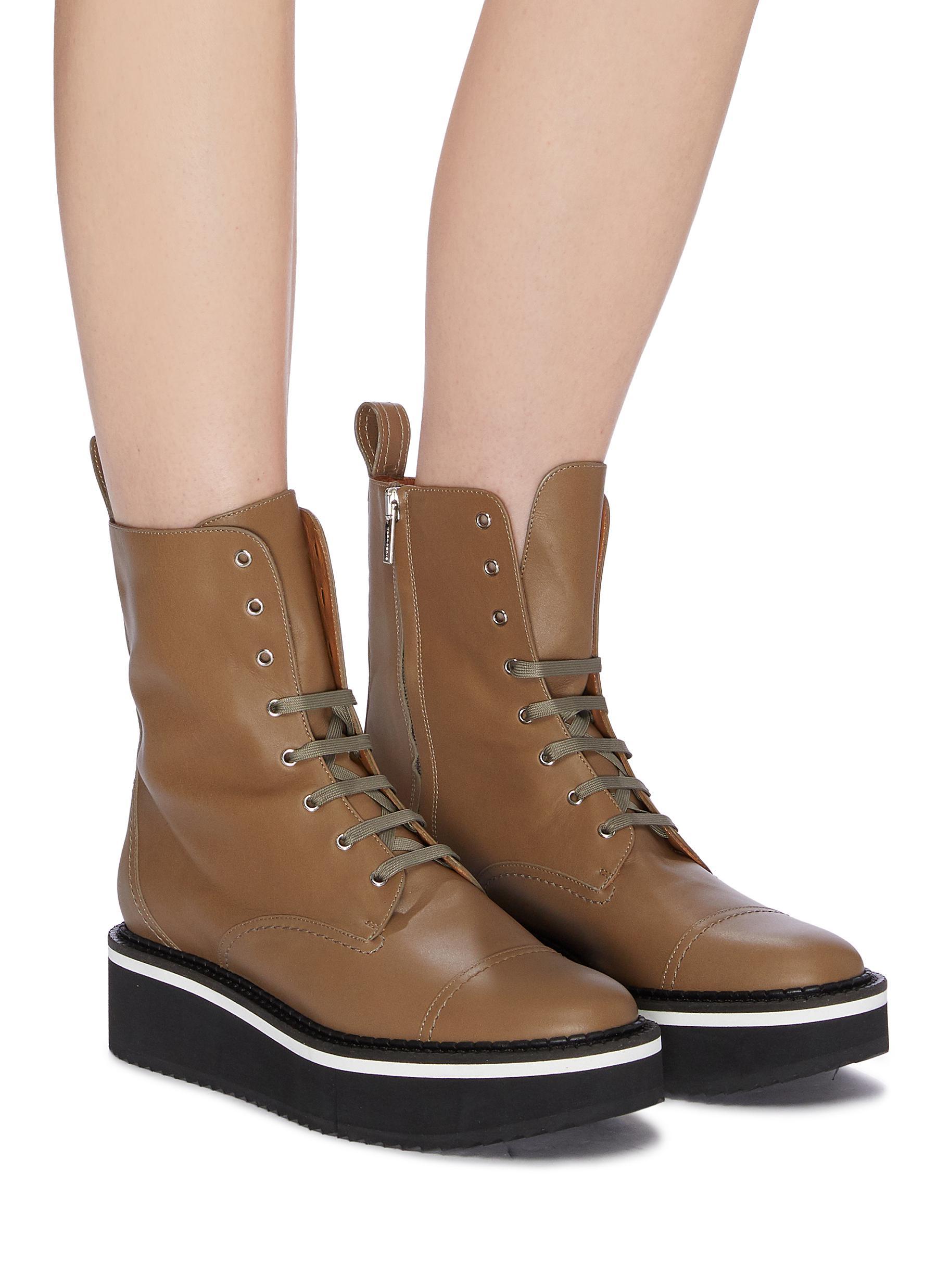 clergerie combat boots