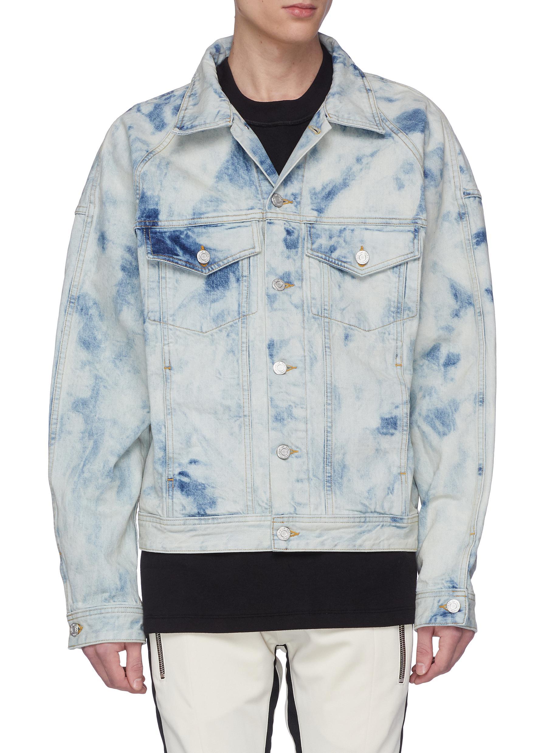 fear of god tie dye denim jacket