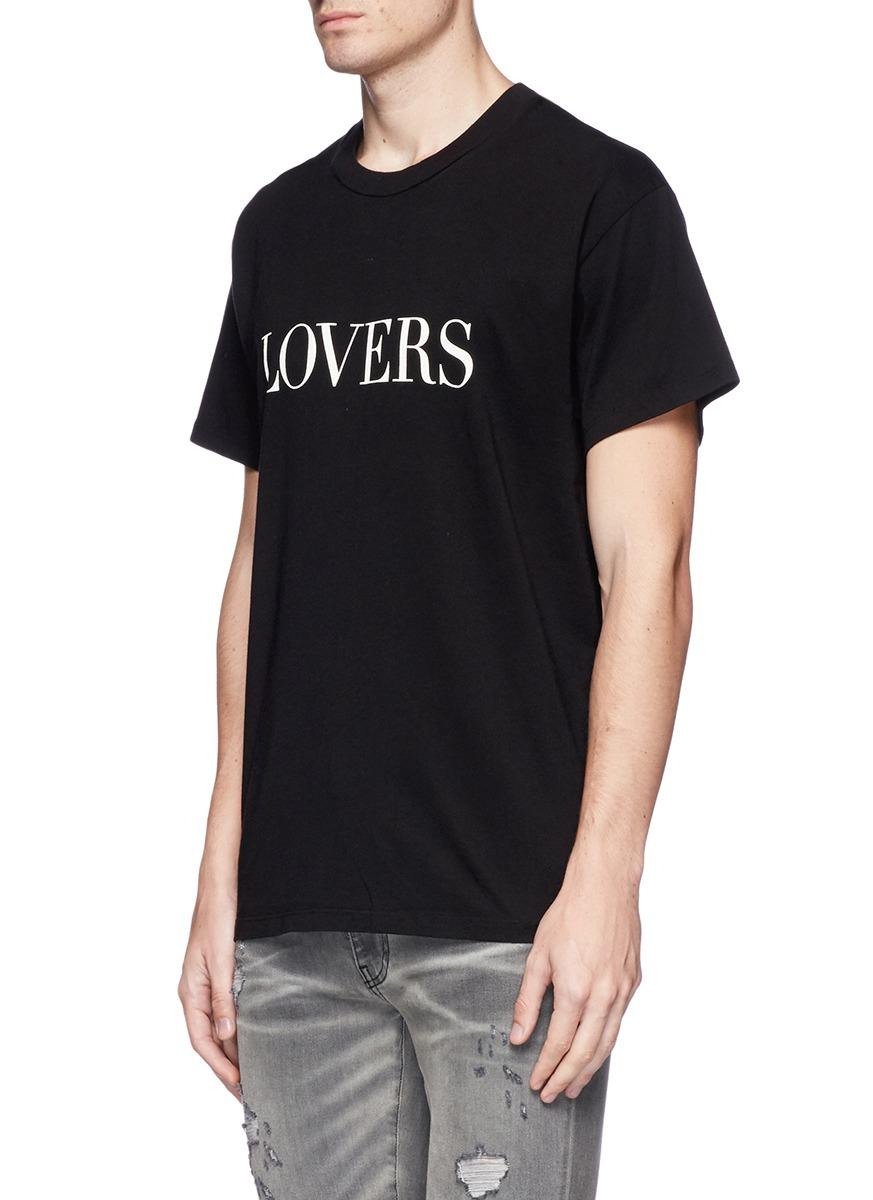 Amiri Cotton 'lovers' Print T-shirt in 