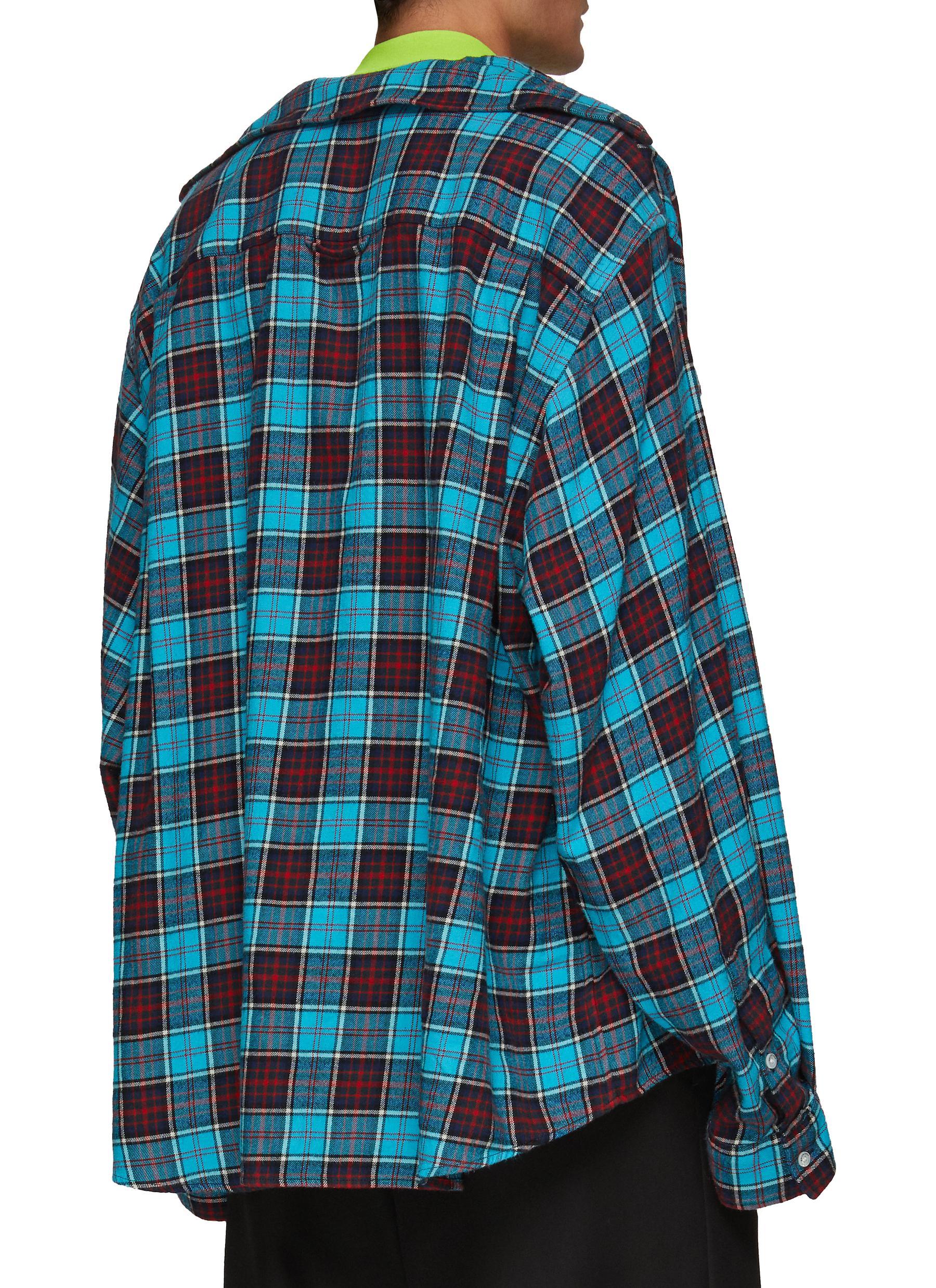 Balenciaga Oversized Check Flannel Two 
