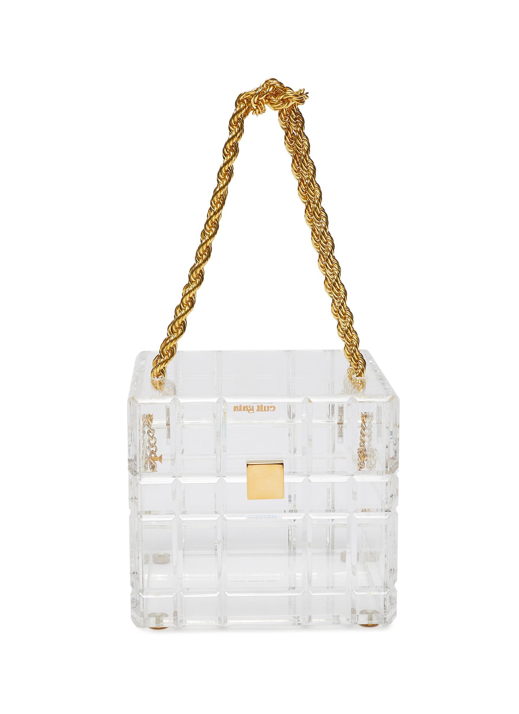 clear acrylic box purse