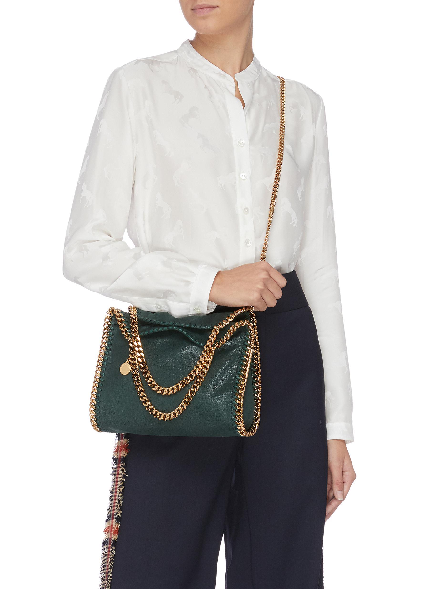 Stella mccartney falabella hot sale shaggy deer small tote