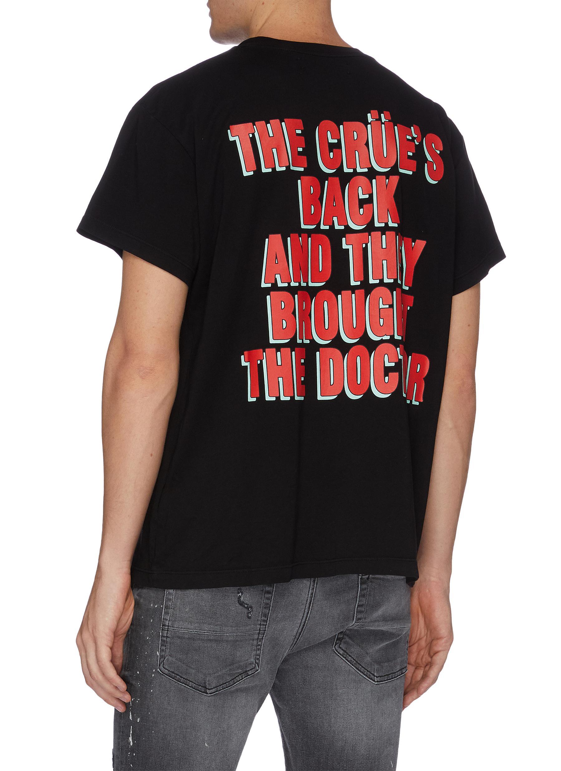Graphic Print T-shirt in Black for Men 