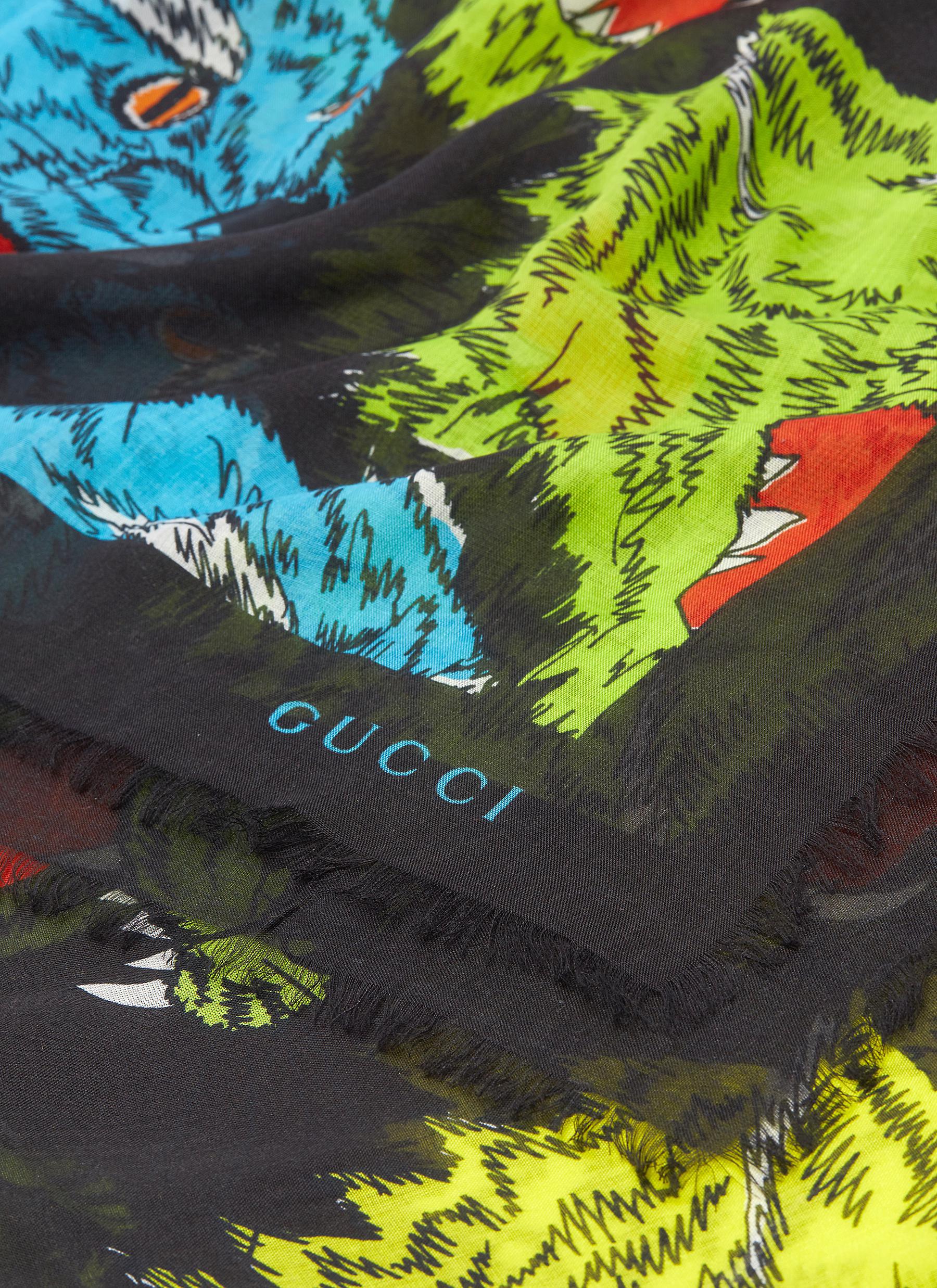 gucci panther scarf