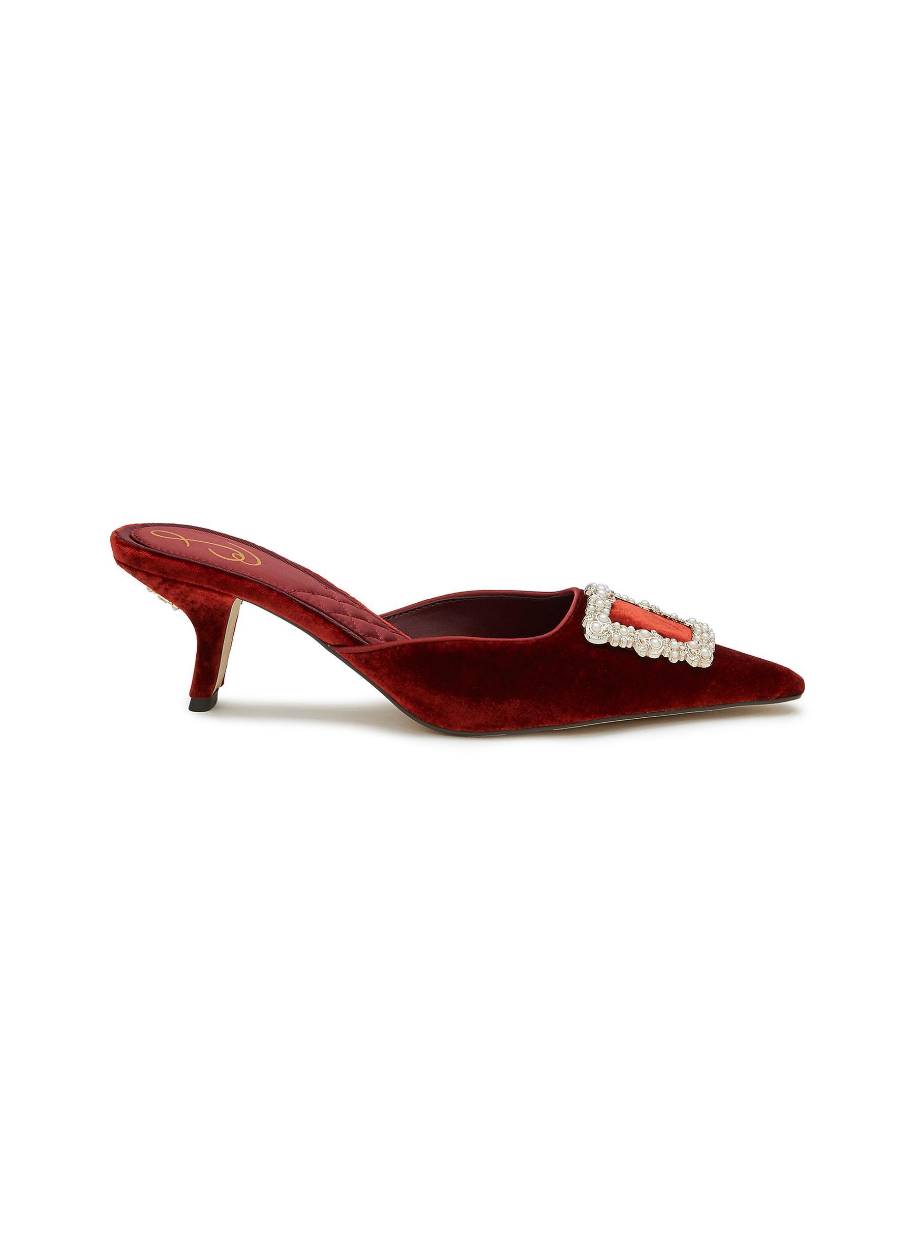 Sam edelman red mules sale