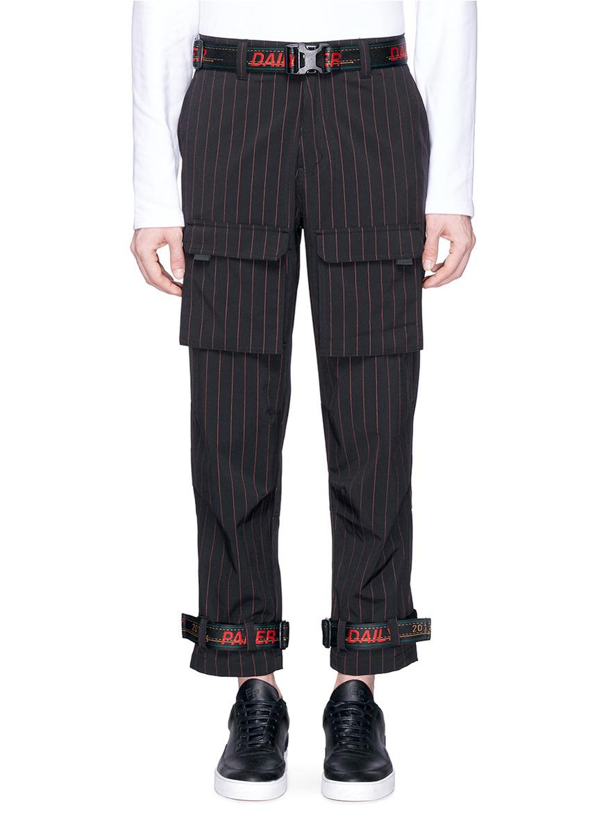 pinstripe cargo pants