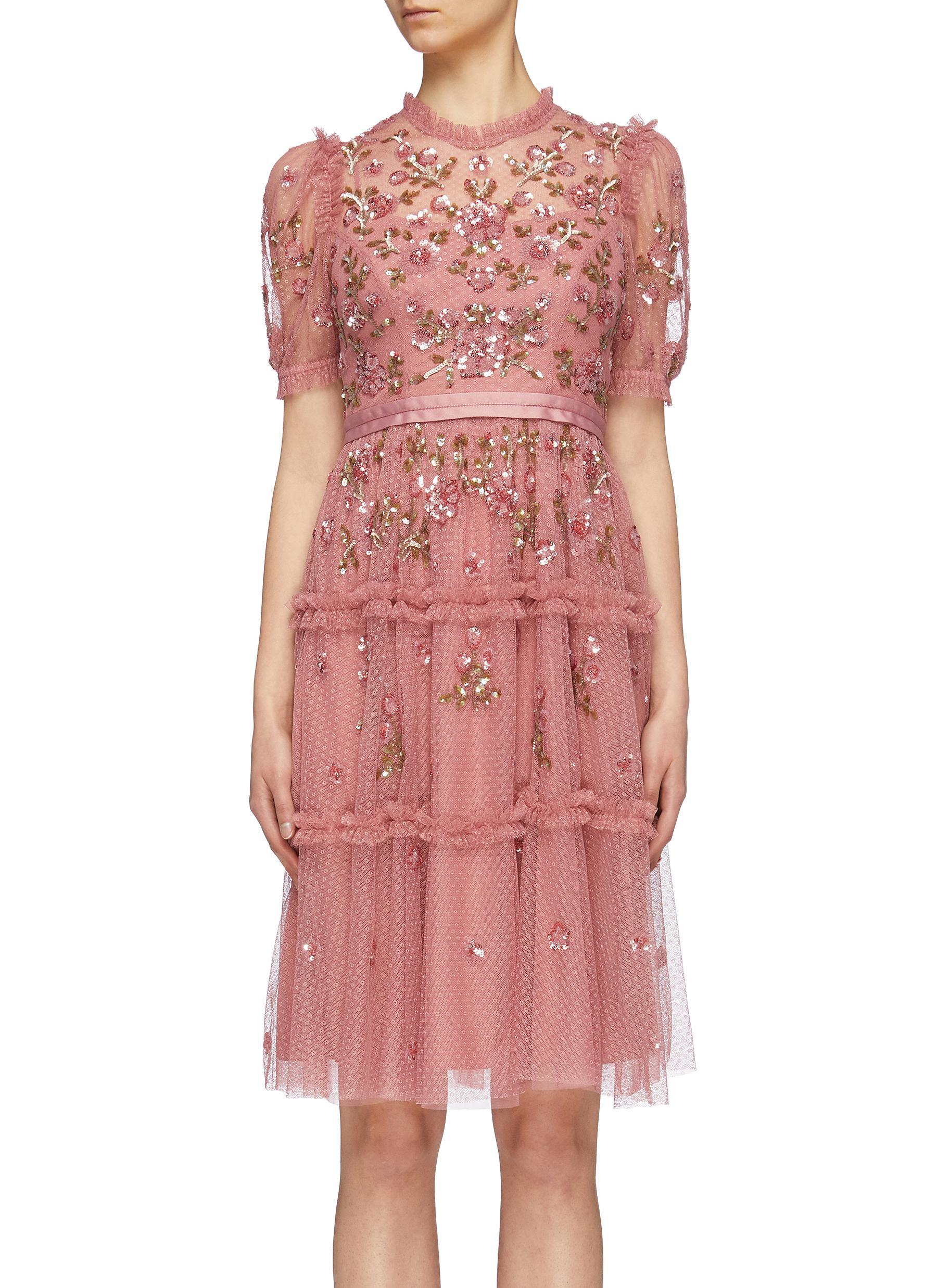 needle and thread pink dress