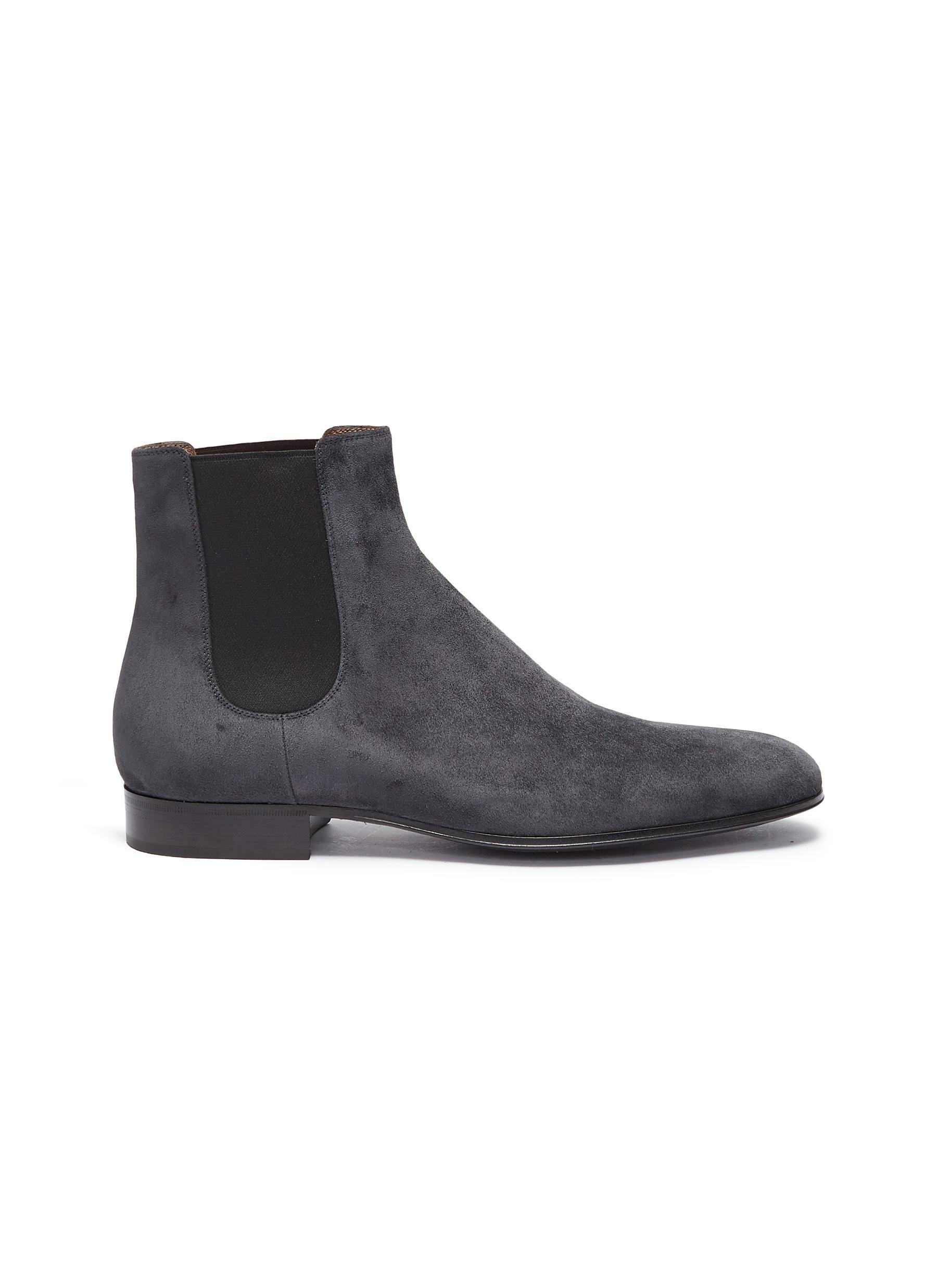 Gianvito Rossi 'alain' Suede Chelsea Boots for Men - Lyst