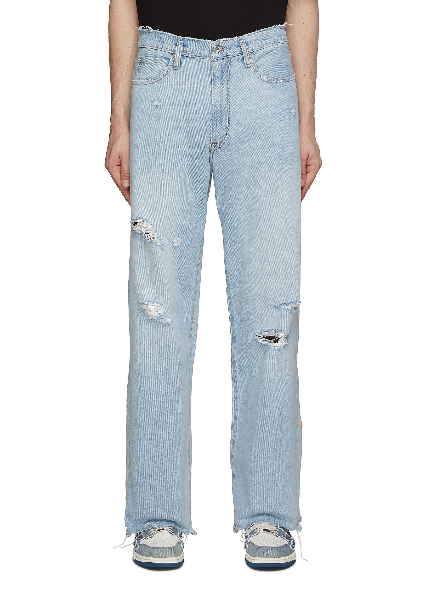 ERL X Levi's Stay Loose Jeans With Side Strap in Blue for Men | Lyst
