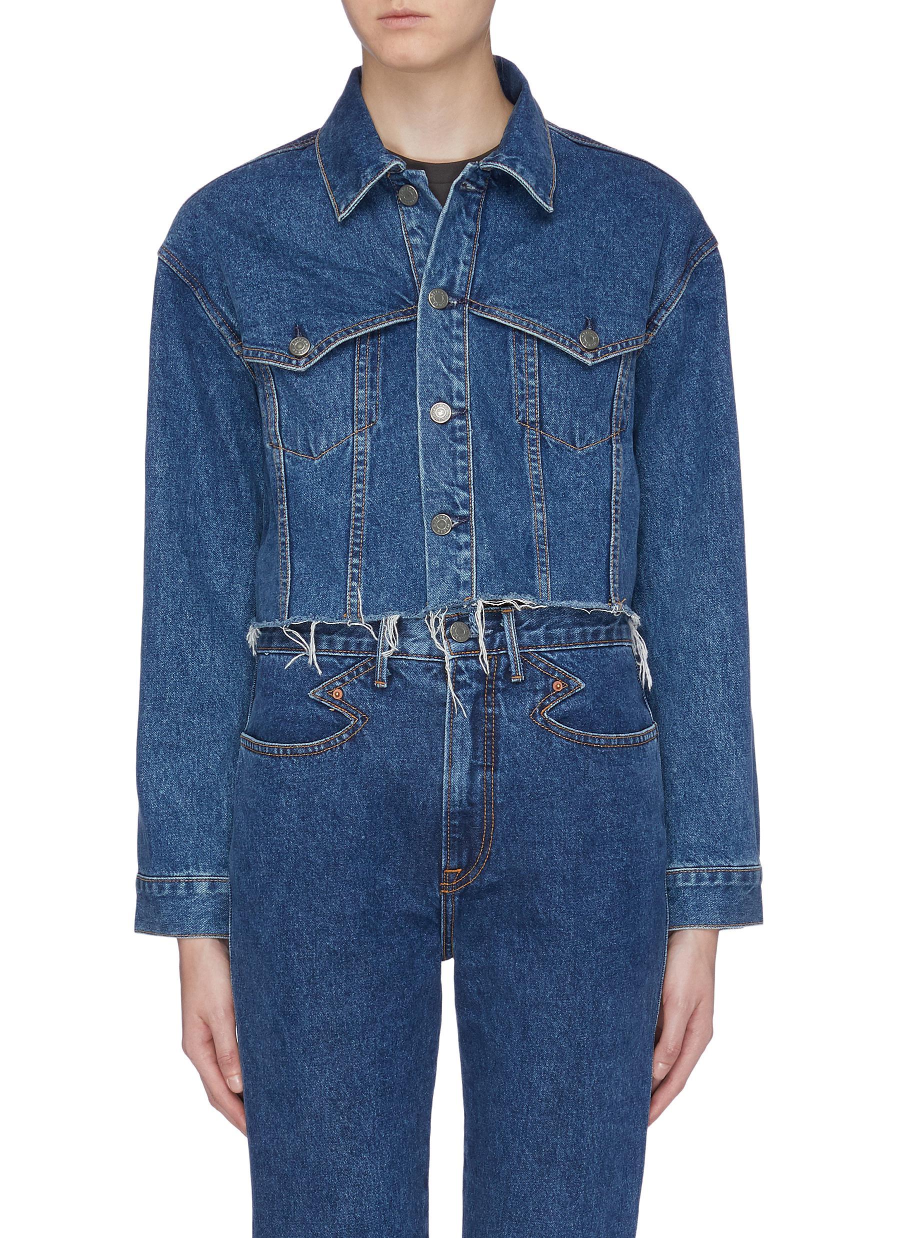 grlfrnd cropped denim jacket