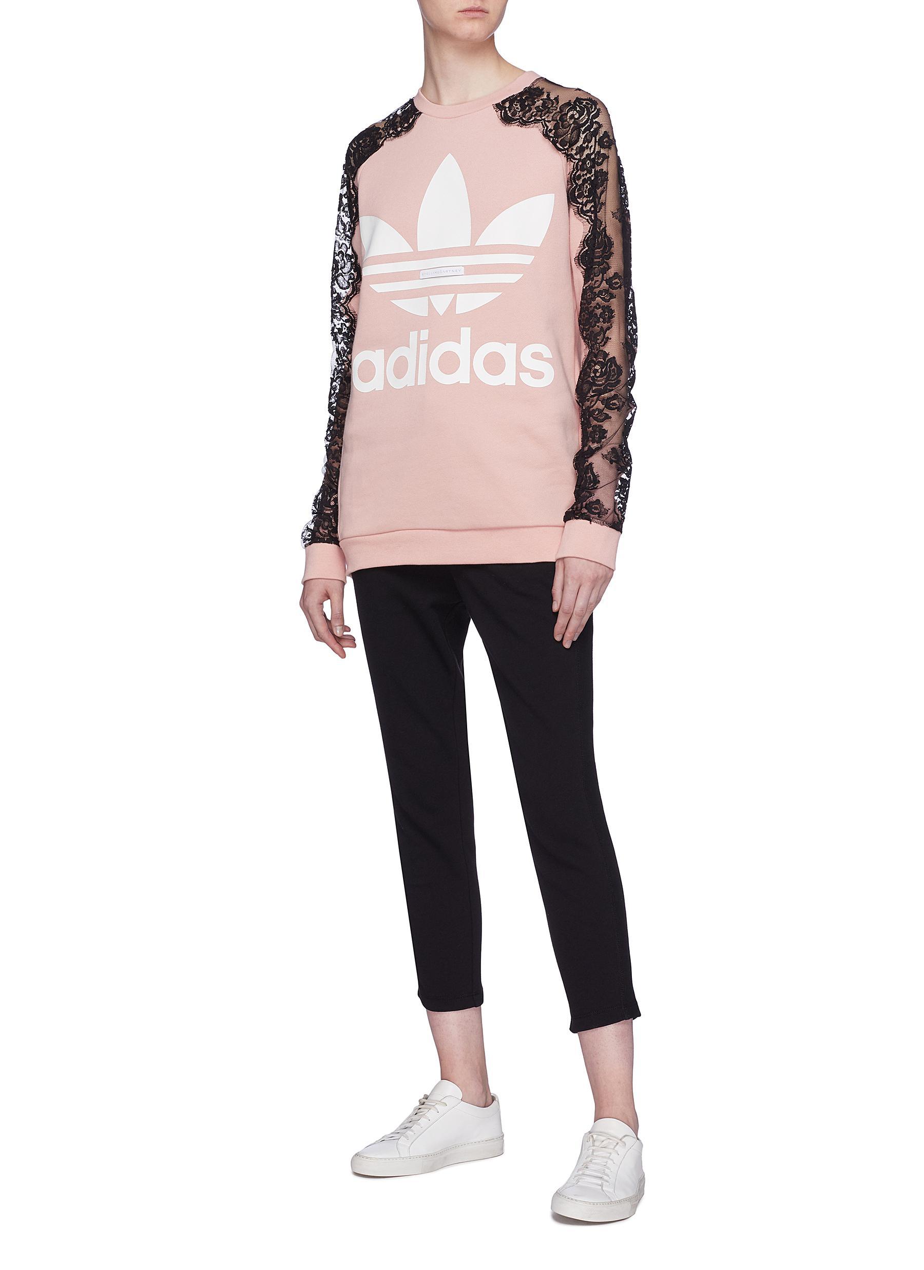 stella mccartney adidas lace sweatshirt
