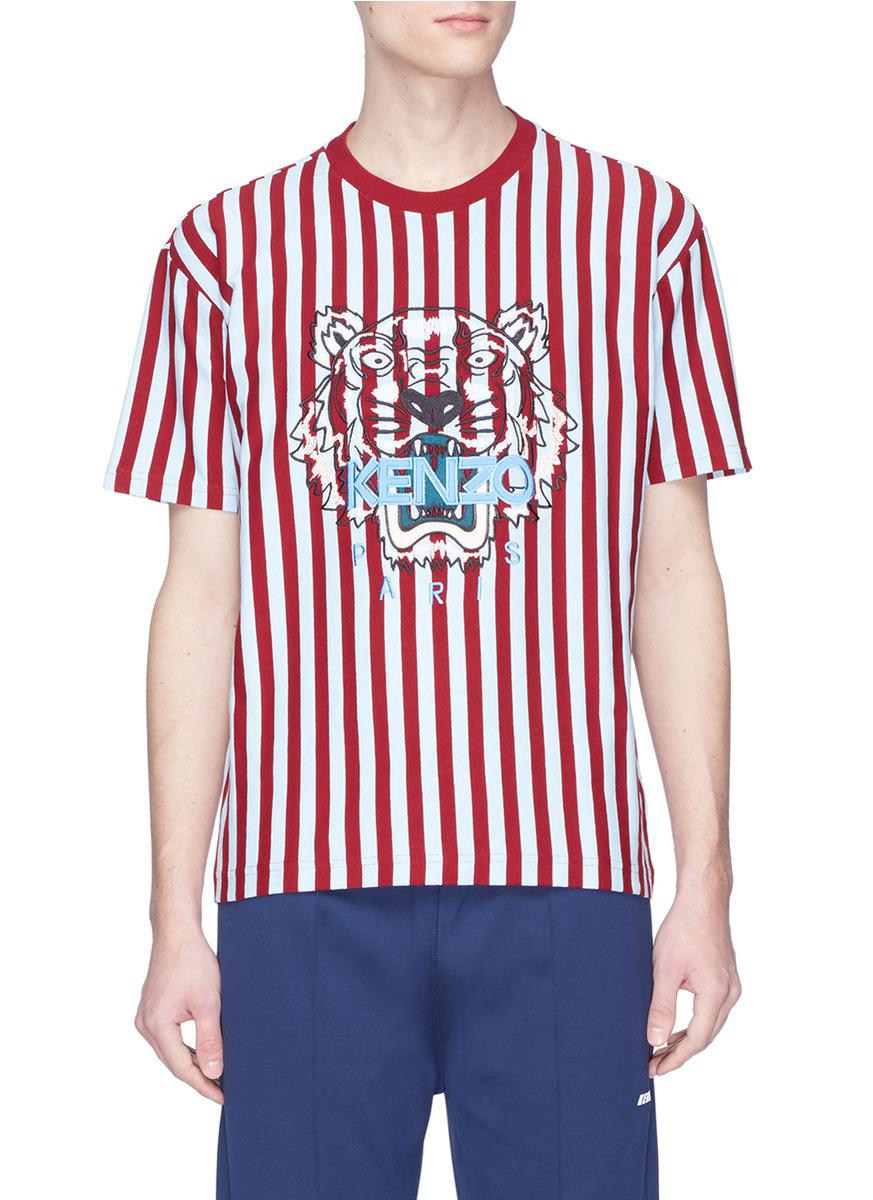 red and white kenzo shirt