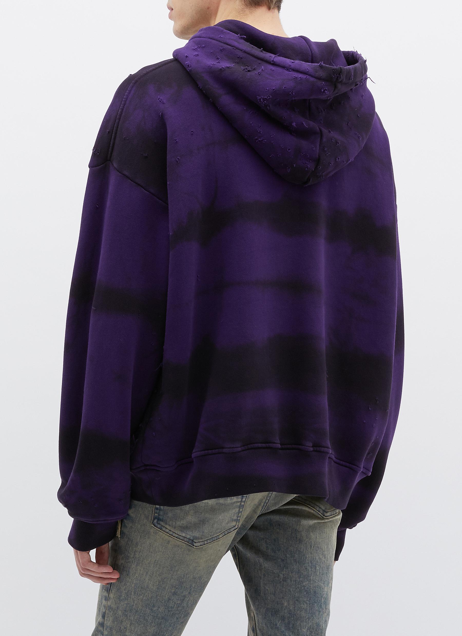 distressed tie dye sweatshirt