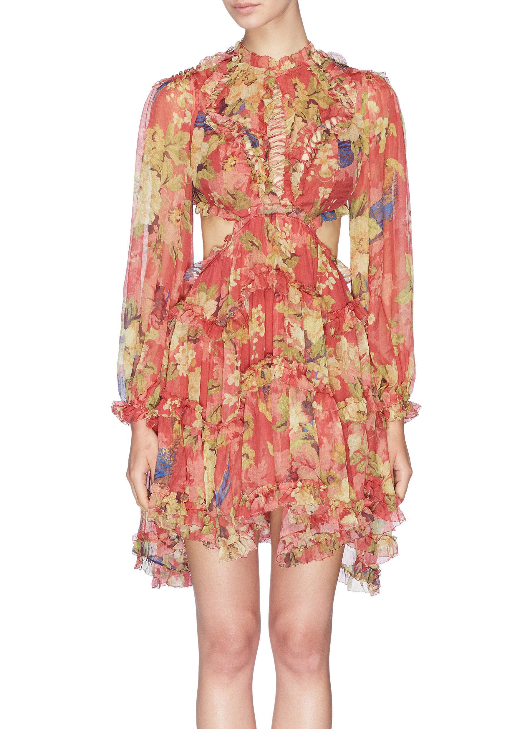 zimmermann open back dress