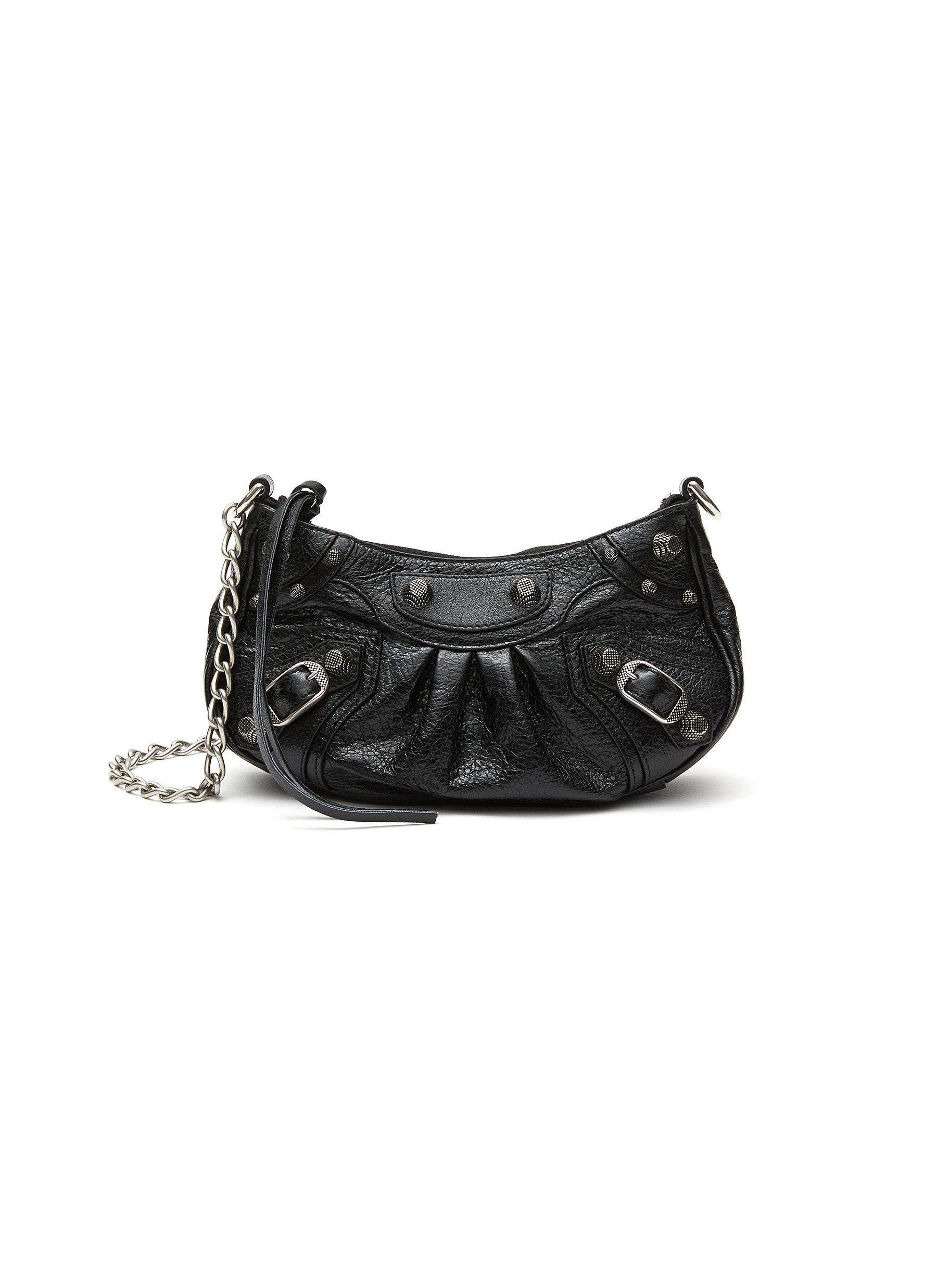 Women's Le Cagole Heart Mini Bag in Black