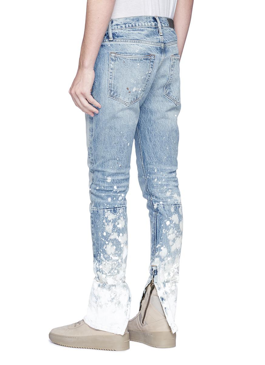 fear of god bleached jeans