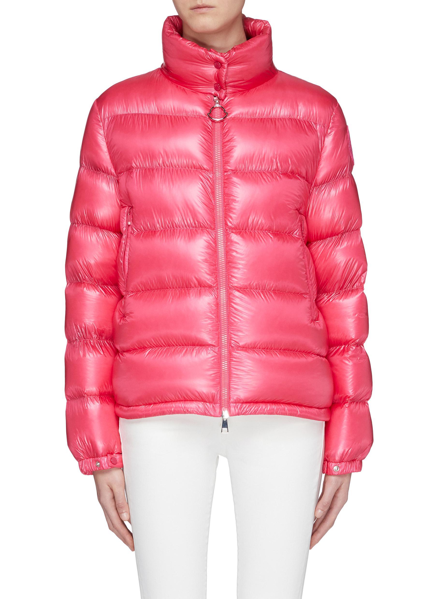 Moncler Synthetic 'copenhague' Down Padded Puffer Jacket in Pink - Lyst
