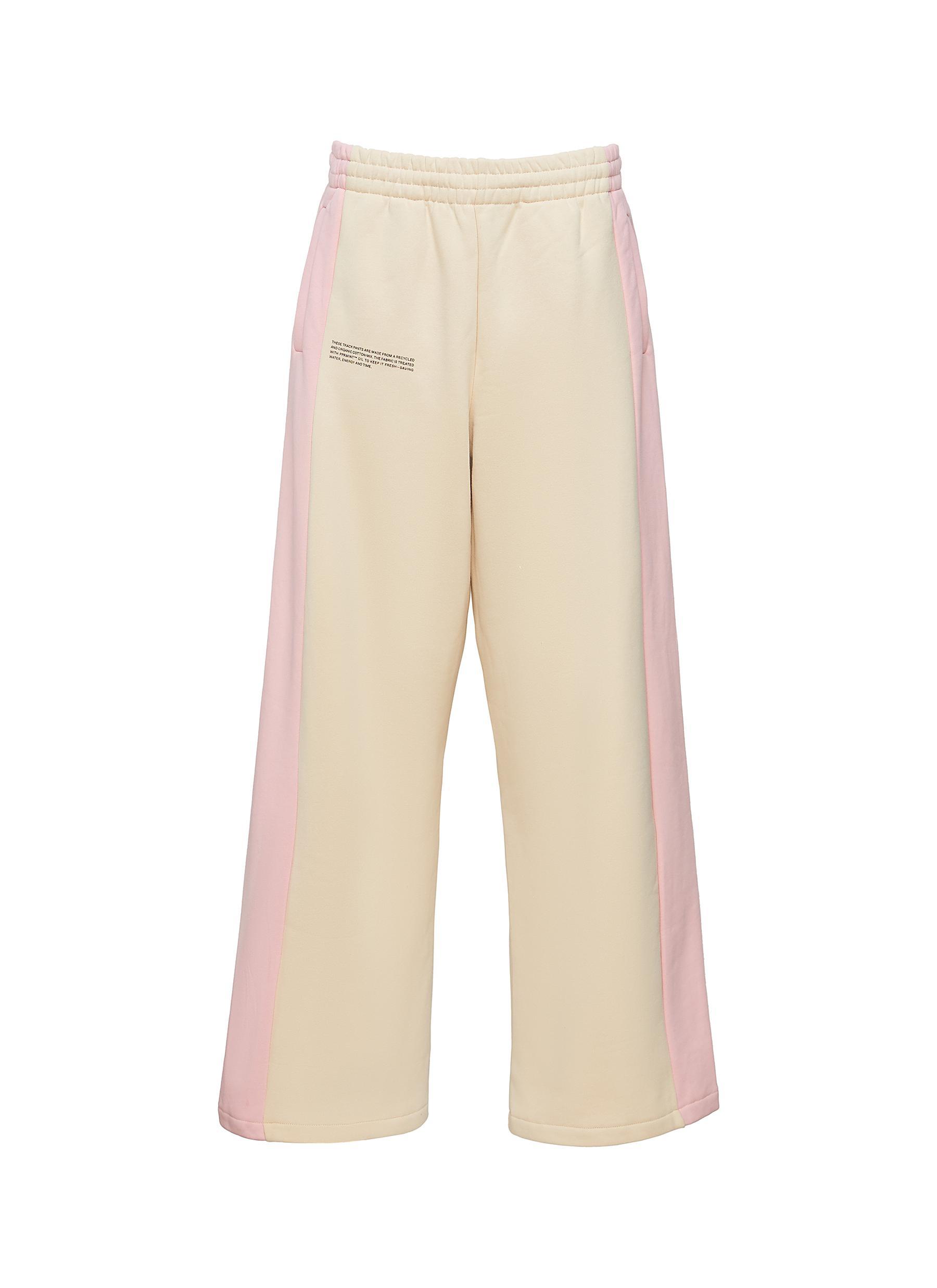 PANGAIA Colour Block Track Pants in Natural | Lyst