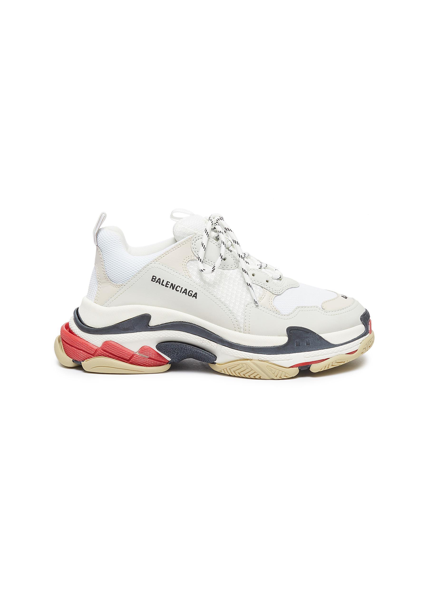 balenciaga triple s mens white