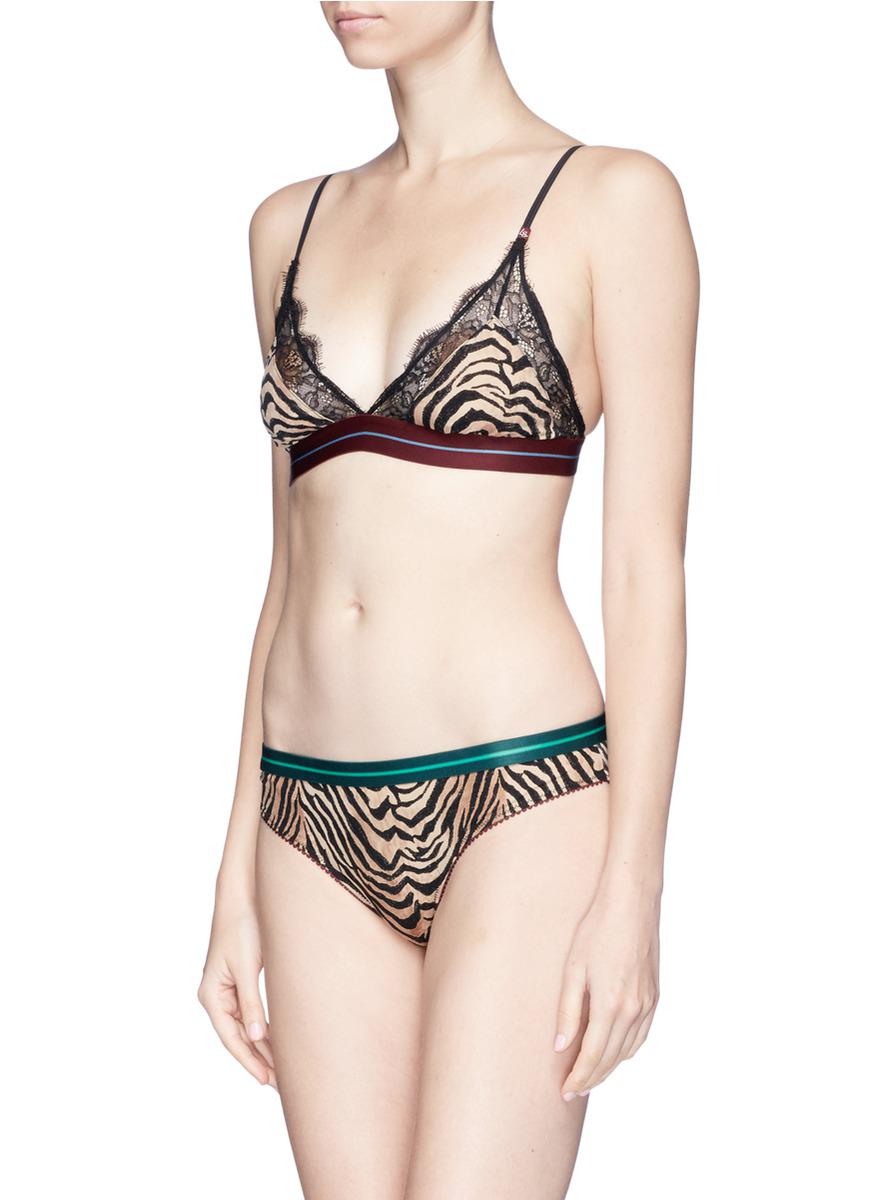 tiger print bralette