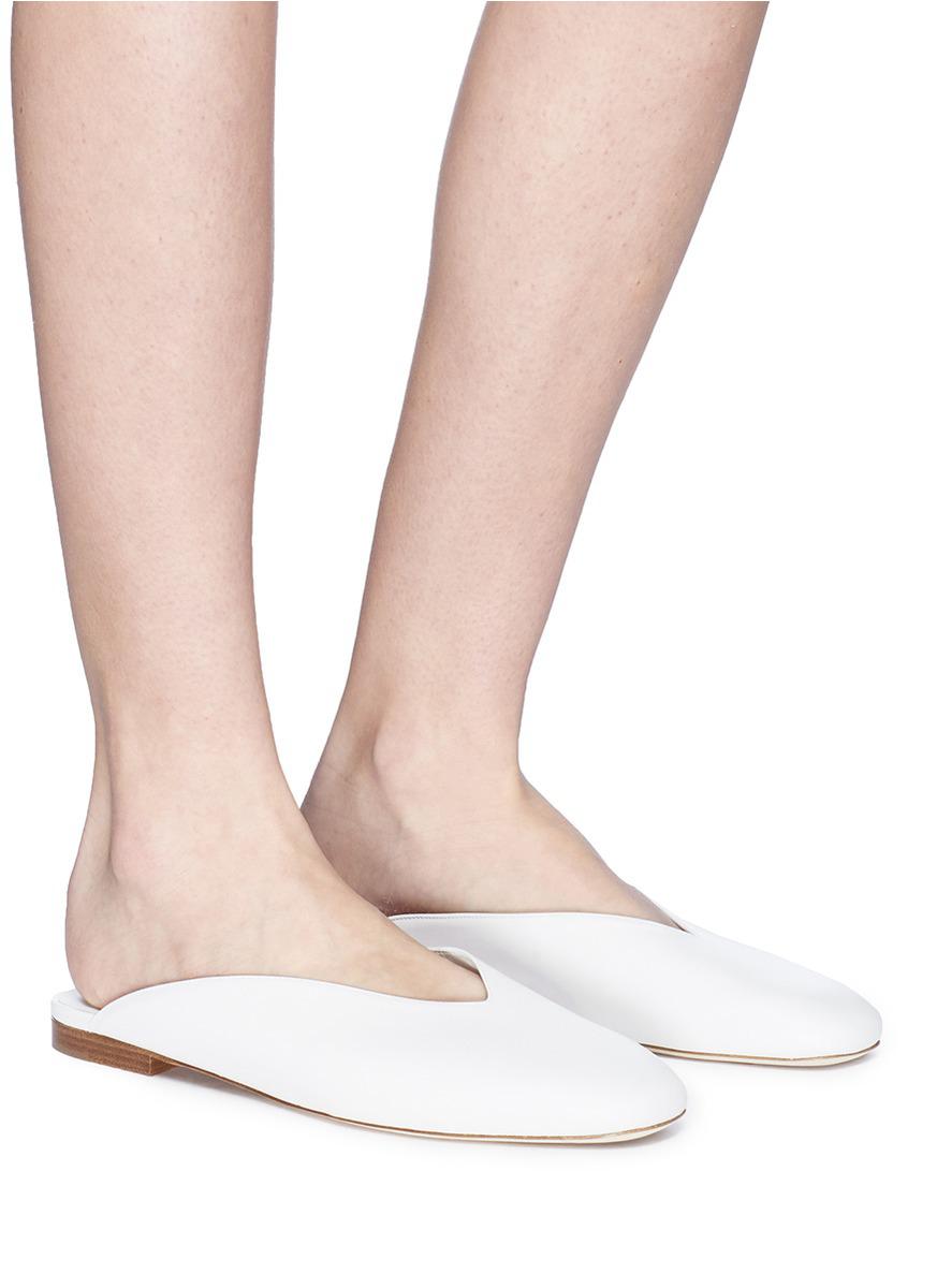 vince levins leather slides