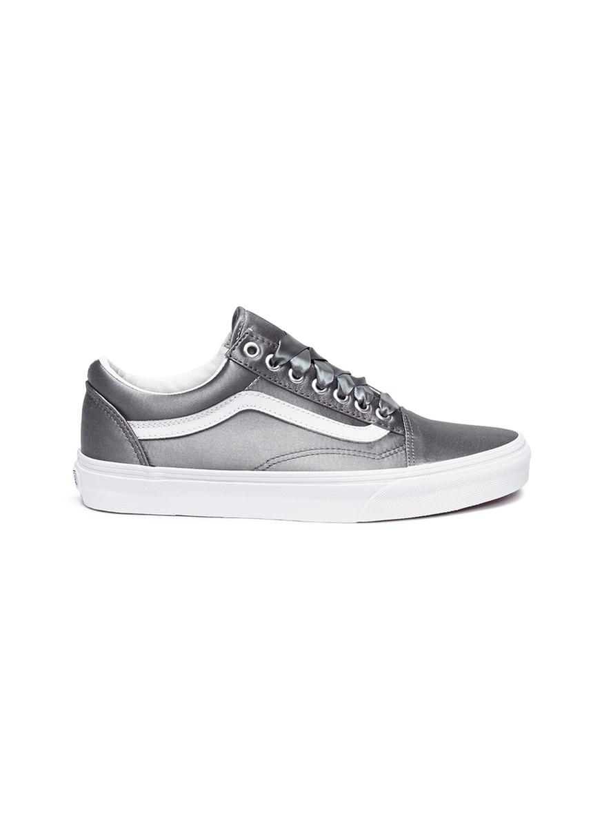 Vans 'satin Lux Old Skool' Sneakers in Grey (Gray) - Lyst