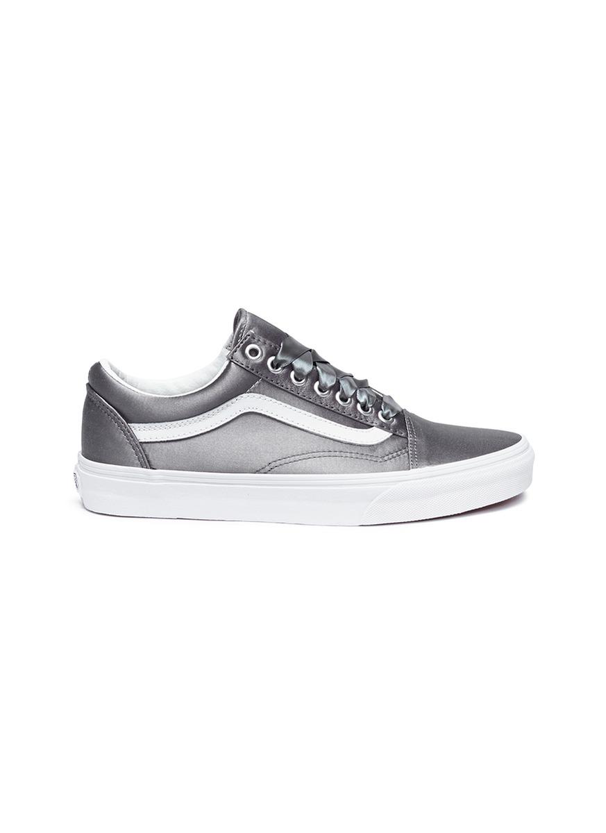 vans platform argento