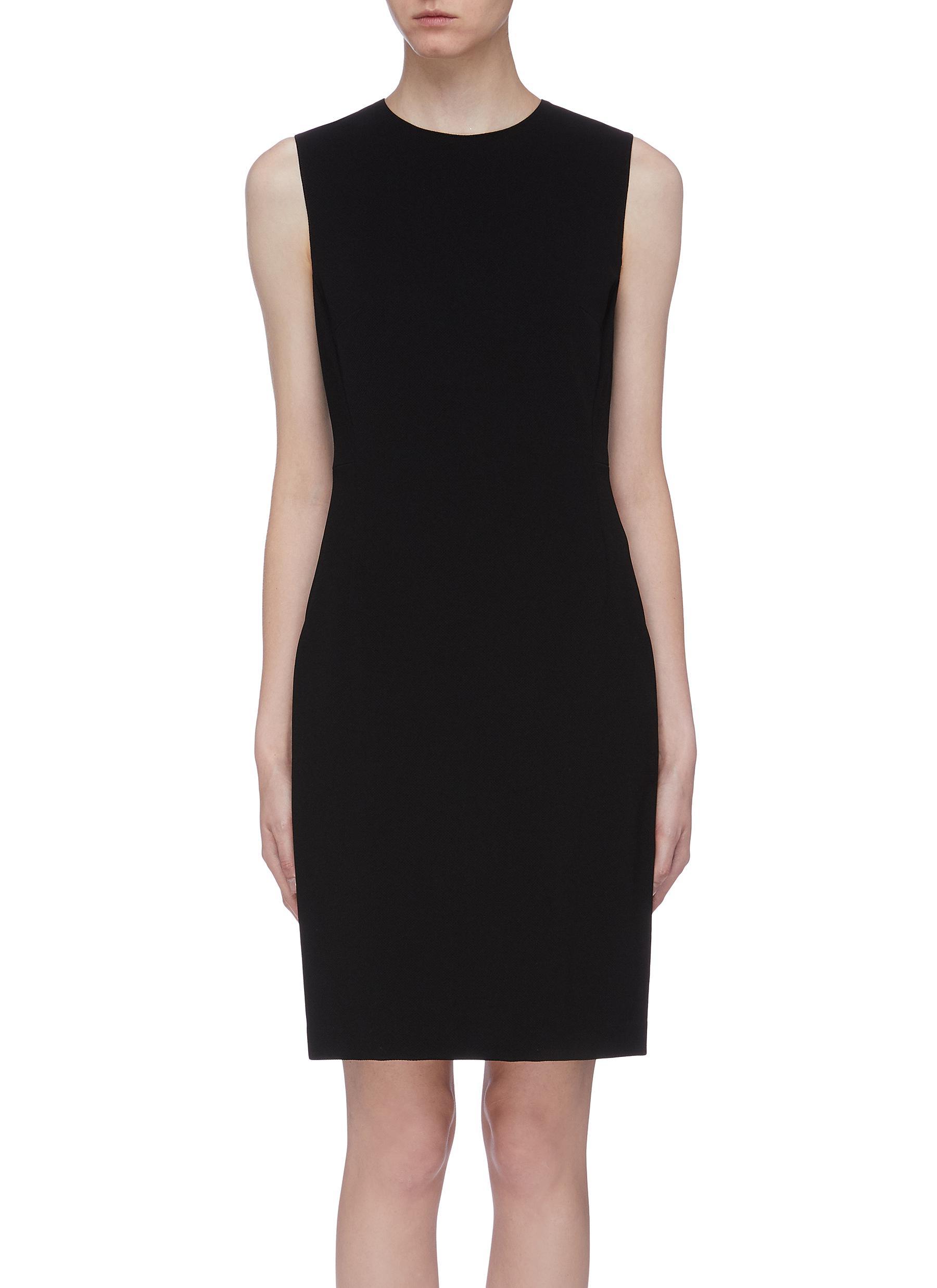 Theory Synthetic Sleeveless Knit Dress in Black - Lyst