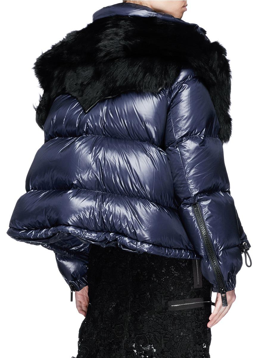 sacai down jacket