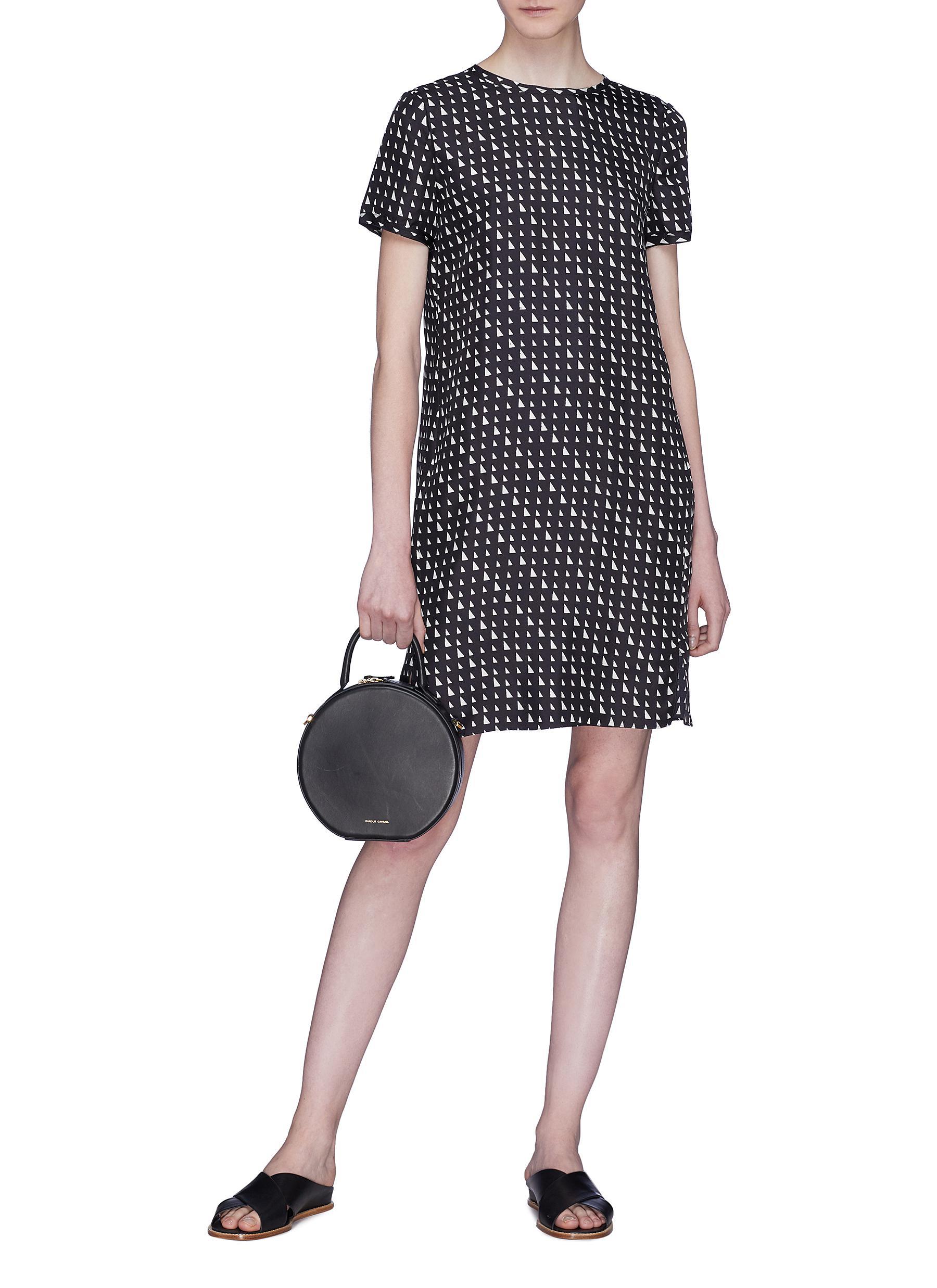 theory silk tee dress