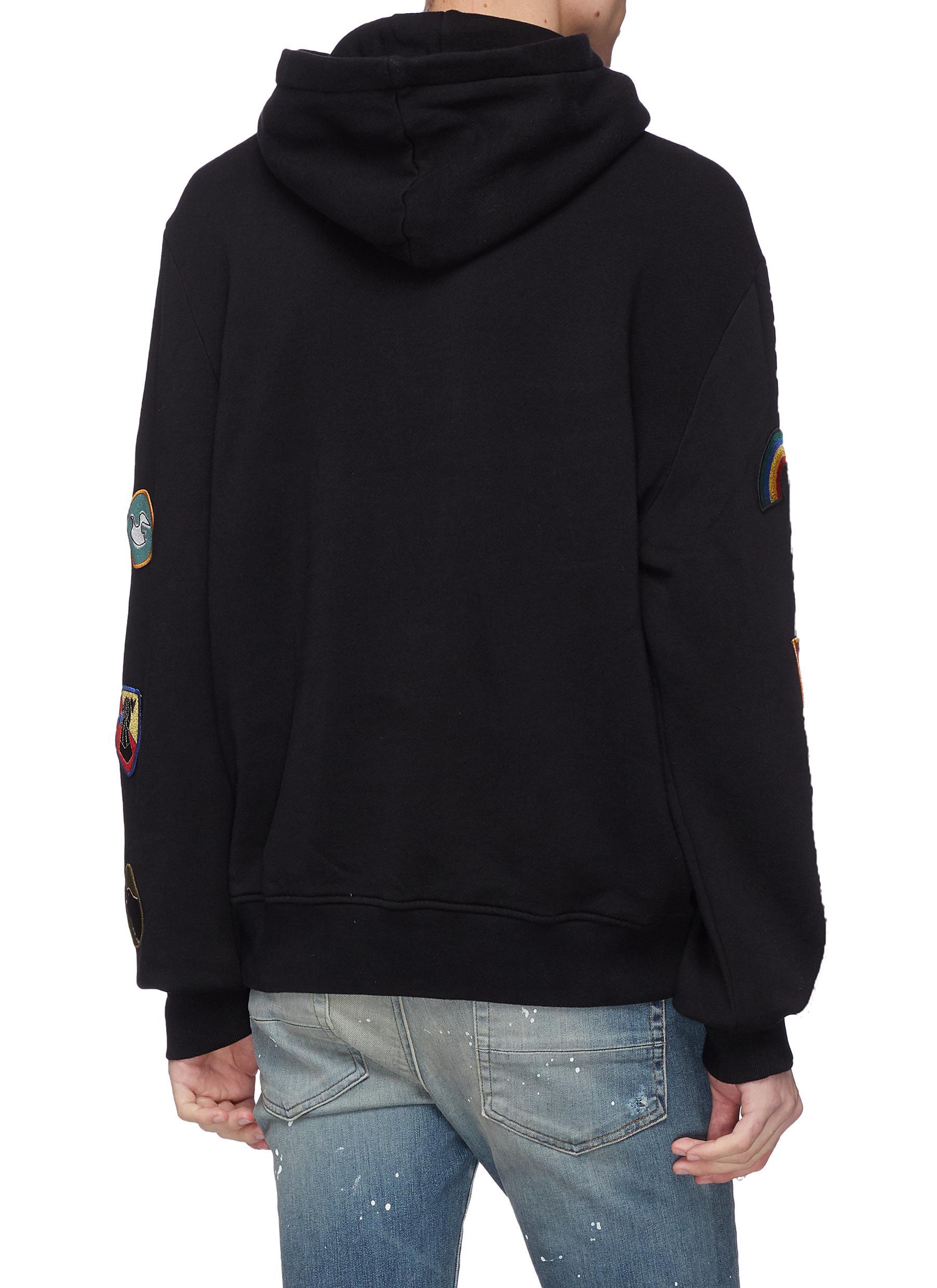 off white patch hoodie