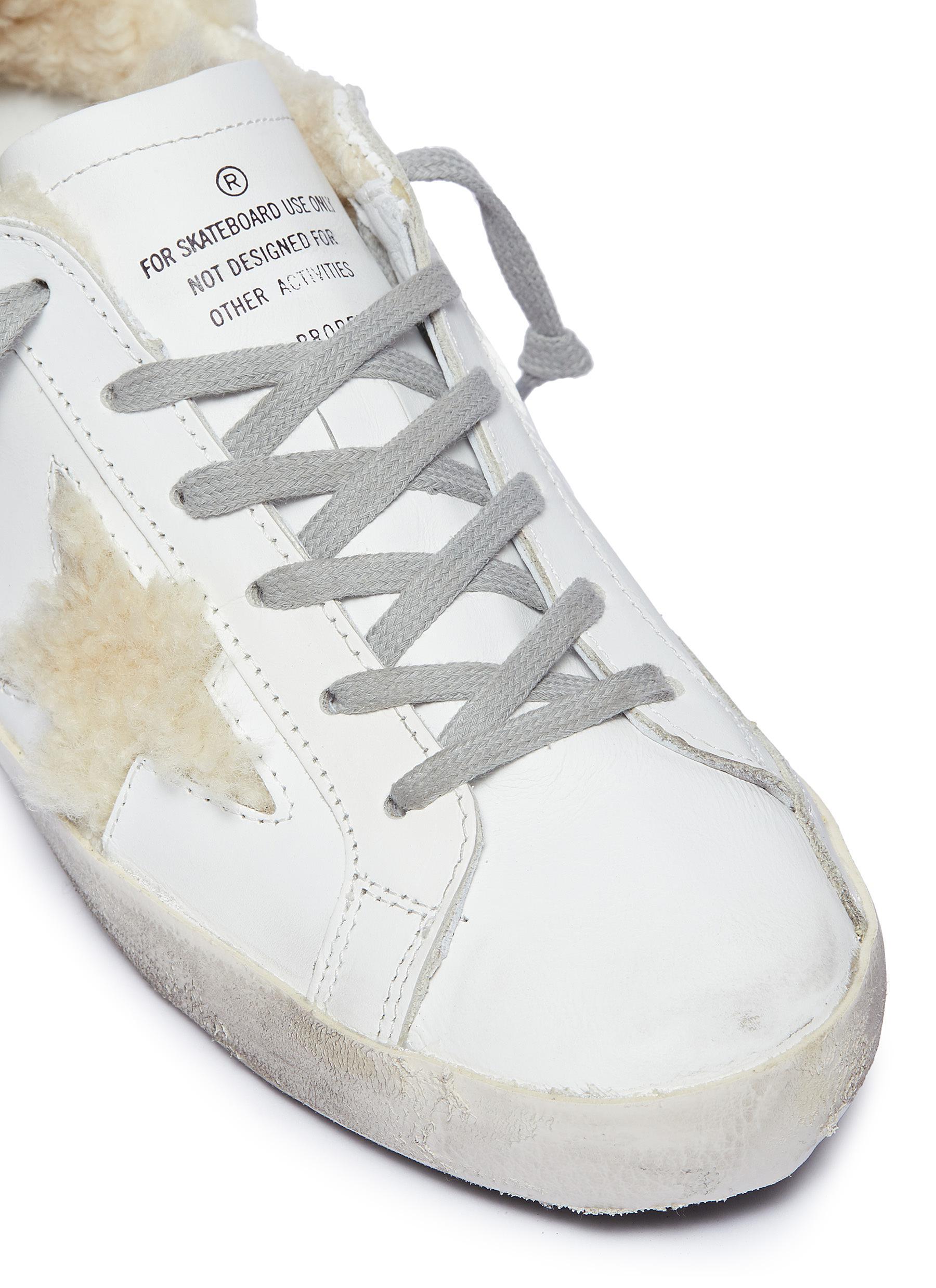 Golden Goose 'superstar' Shearling 