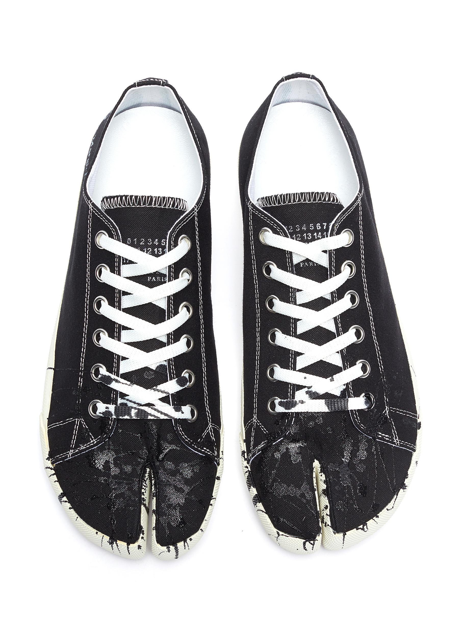 margiela canvas tabi